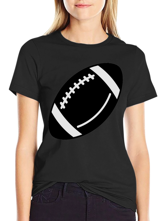 Football Graphic T-Shirt - Black