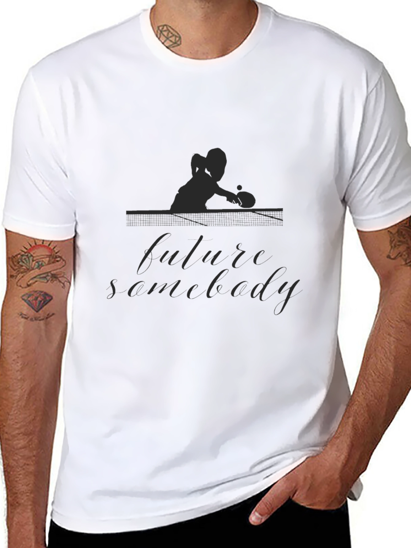 Future Somebody Black Graphic T-Shirt