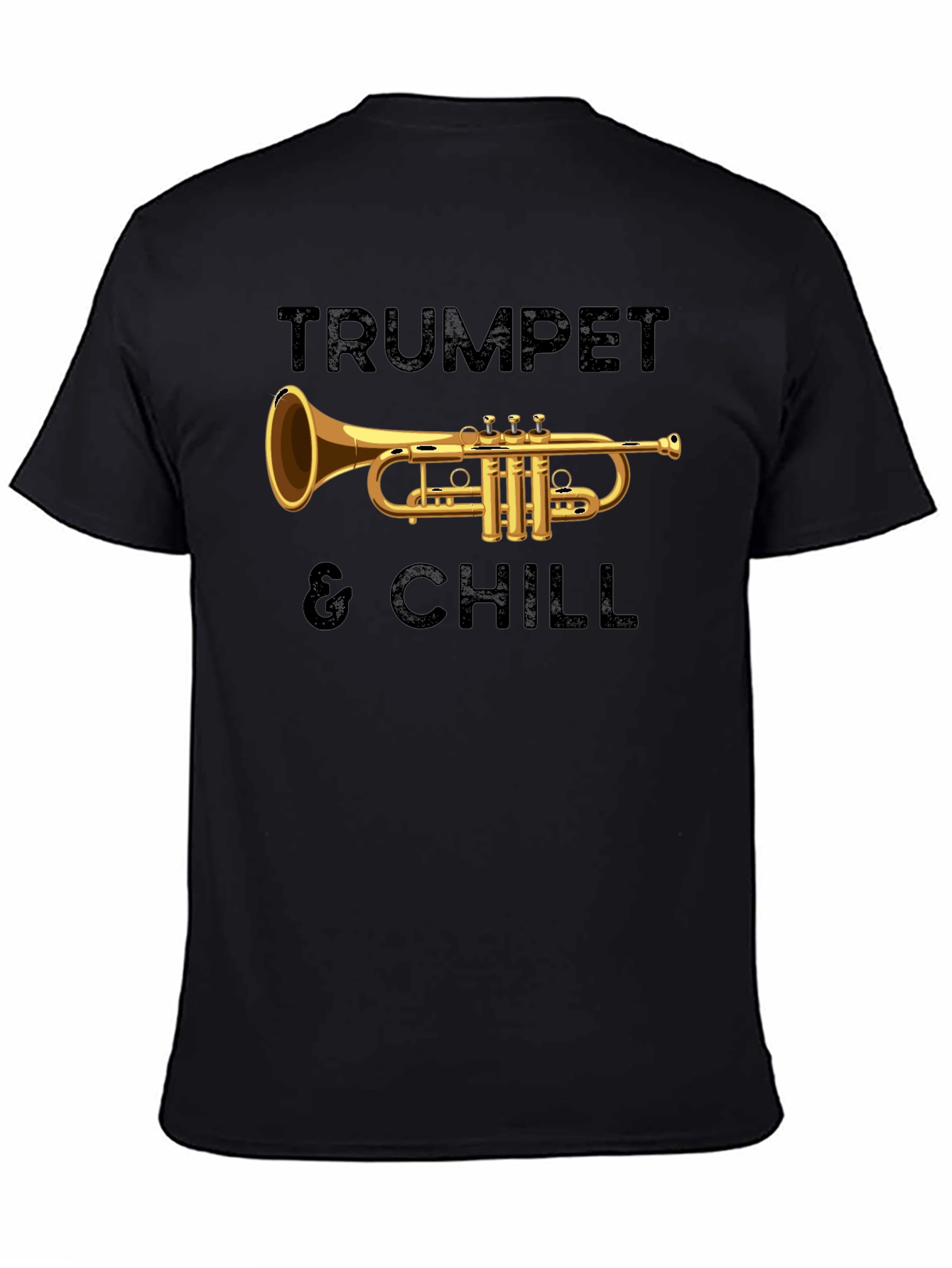 Trumpet & Chill Graphic Tee - Music Lovers T-Shirt