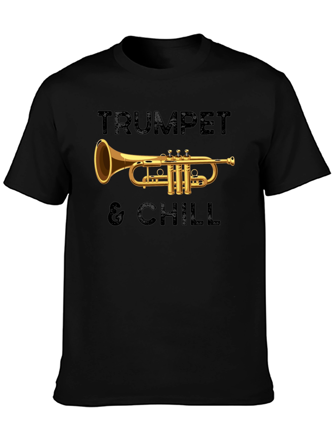 Trumpet & Chill Graphic Tee - Music Lovers T-Shirt