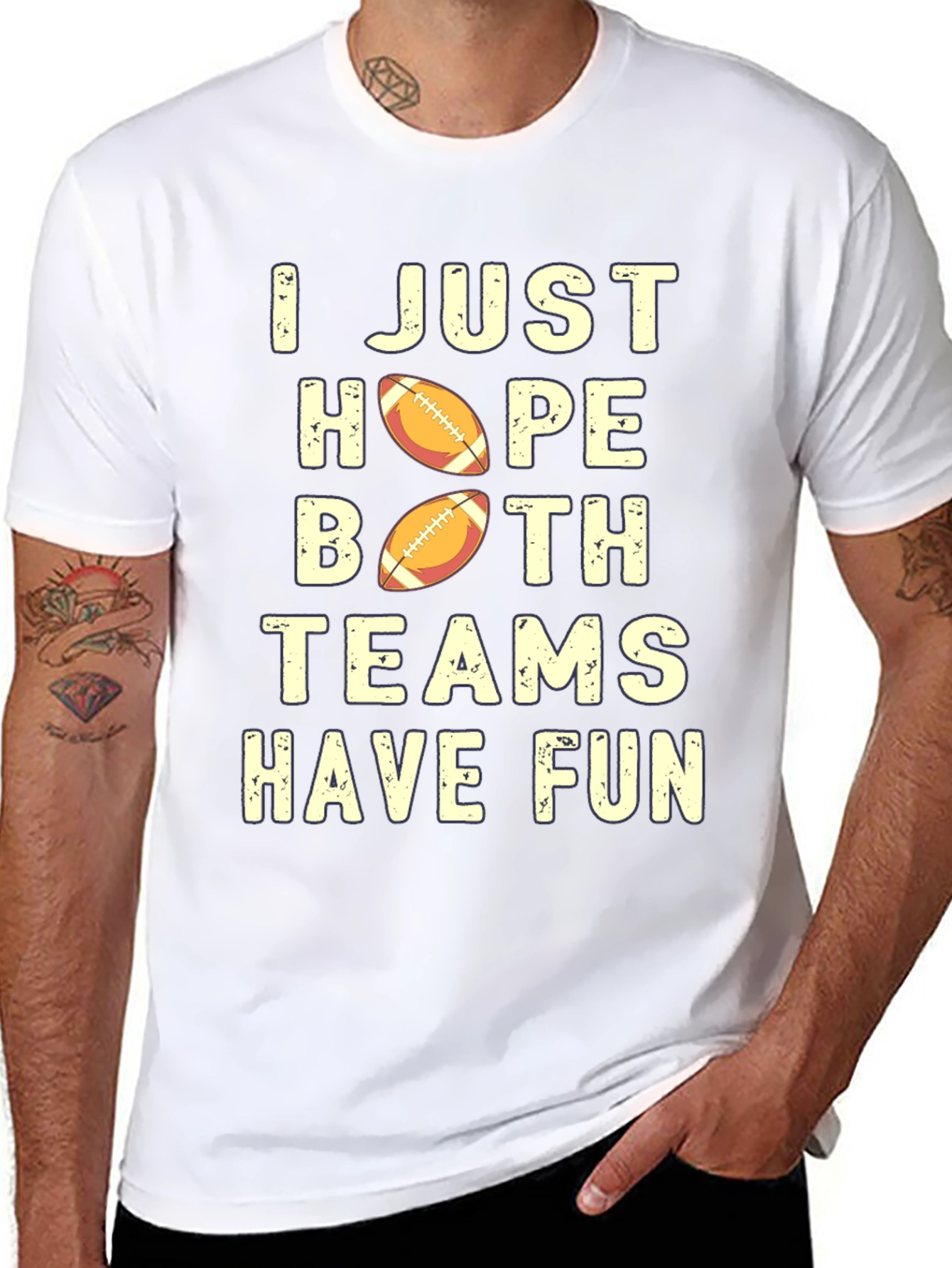 Football Fan T-Shirt - Both Teams Have Fun