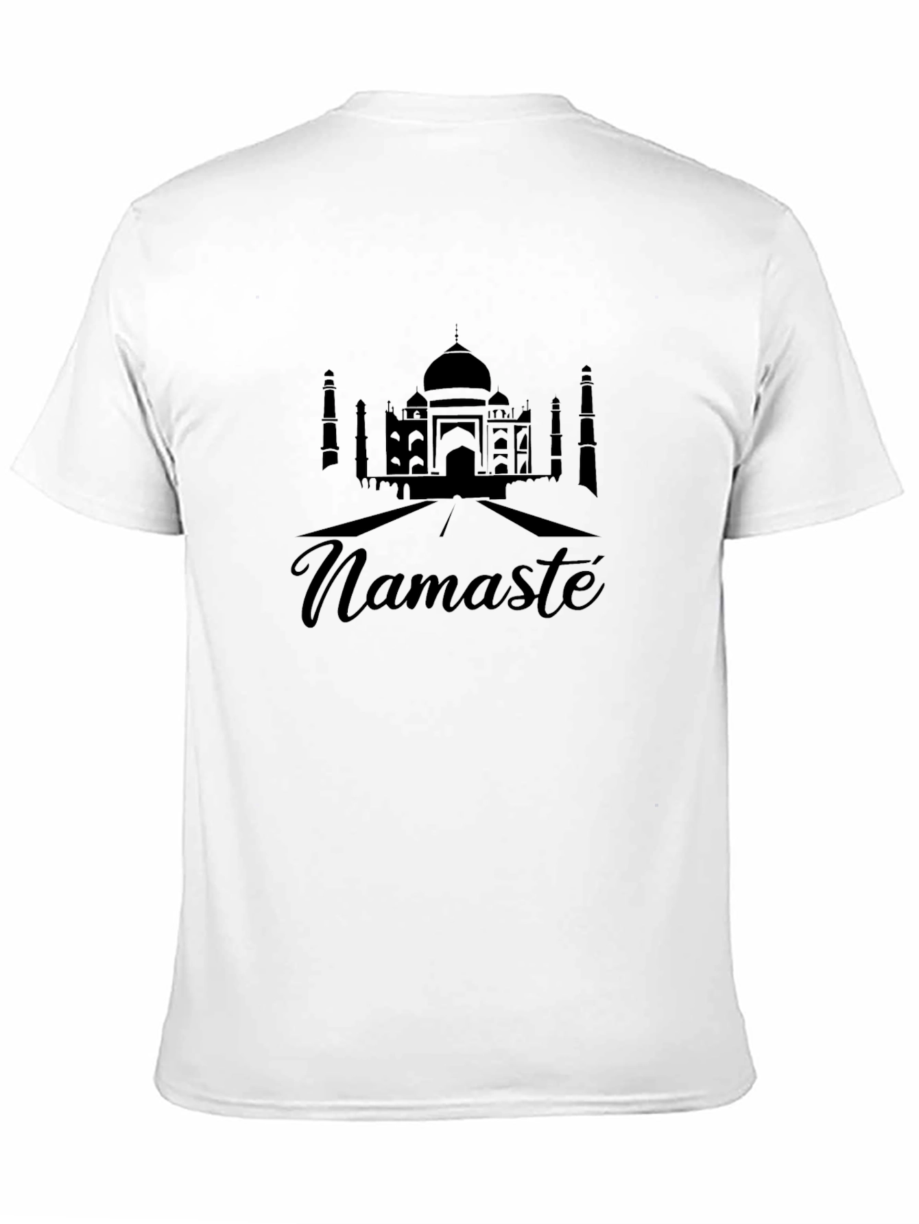 Namaste Taj Mahal Graphic Tee - Black