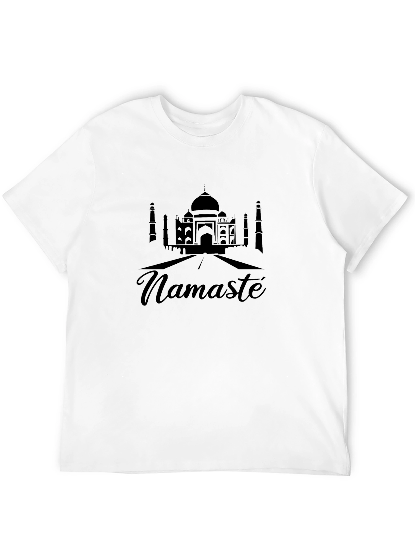 Namaste Taj Mahal Graphic Tee - Black