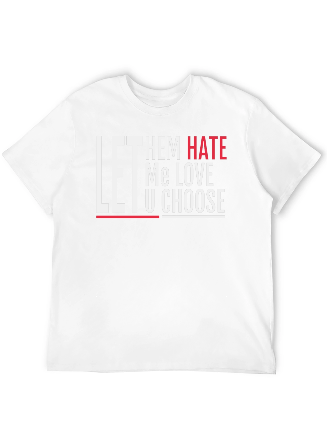 Let Them Hate Graphic Tee - Black Casual T-Shirt