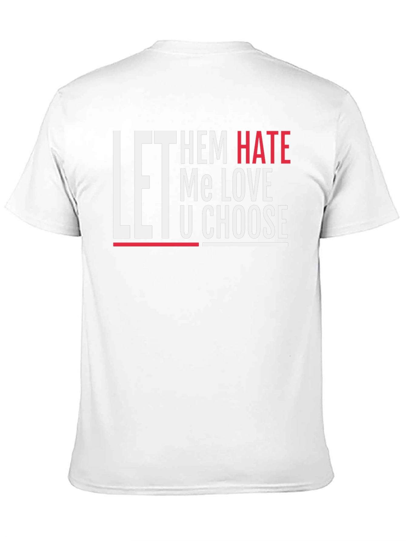 Let Them Hate Graphic Tee - Black Casual T-Shirt