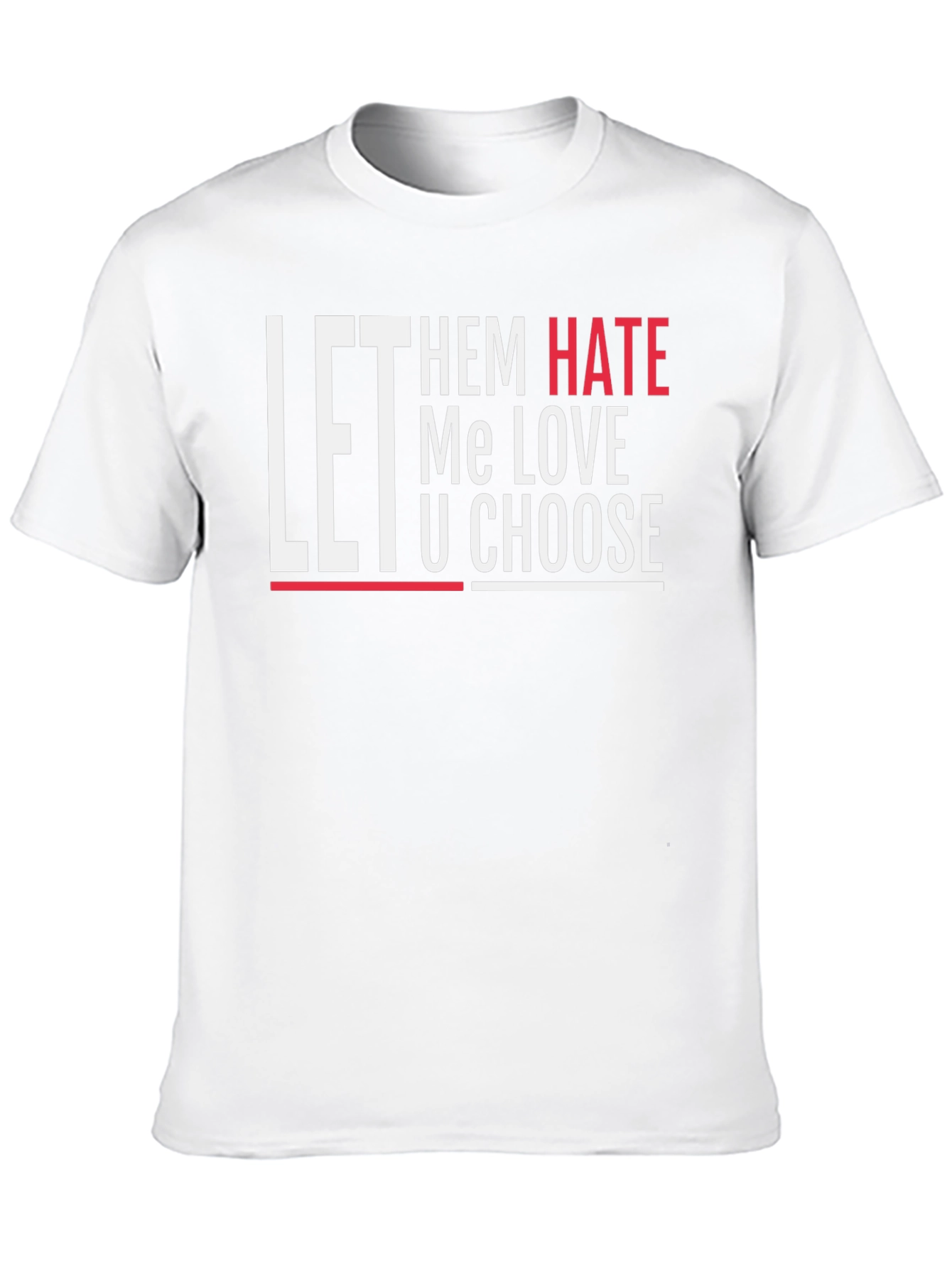 Let Them Hate Graphic Tee - Black Casual T-Shirt