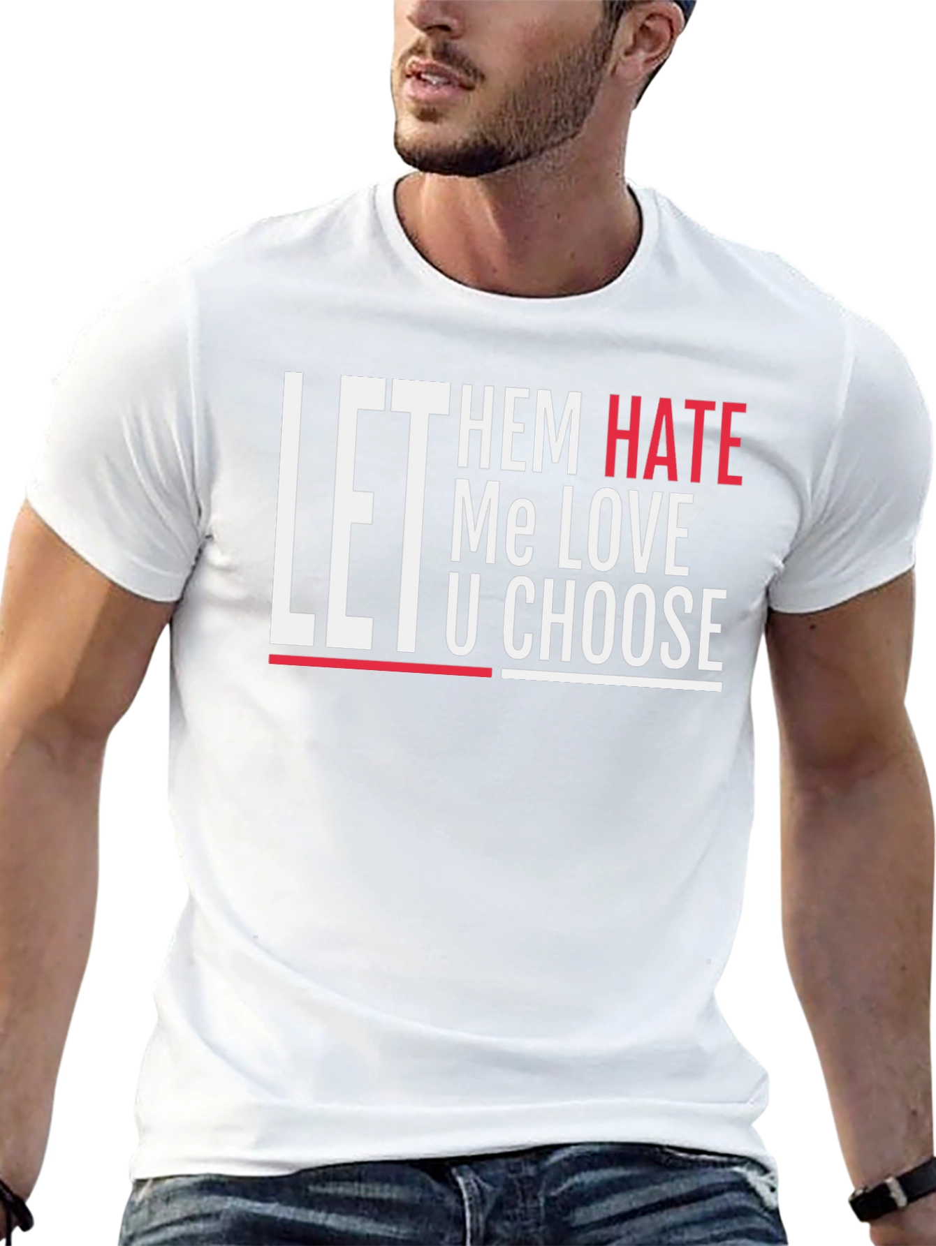 Let Them Hate Graphic Tee - Black Casual T-Shirt