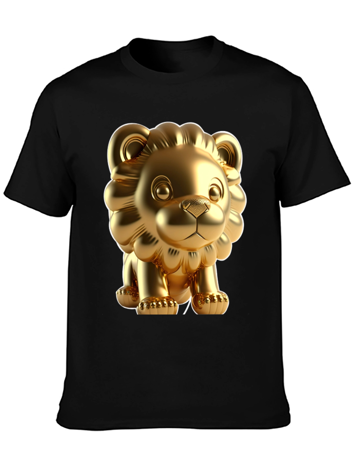 Golden Lion Graphic Tee - Bold Style Soft Fabric