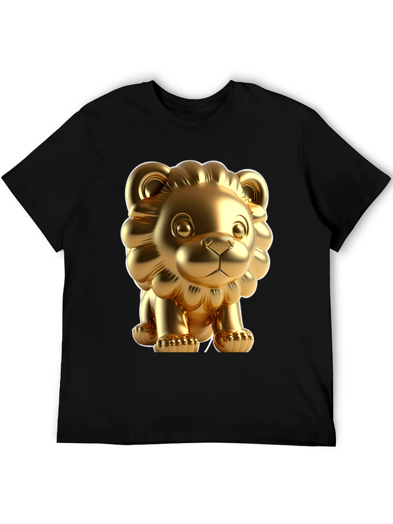 Golden Lion Graphic Tee - Bold Style Soft Fabric