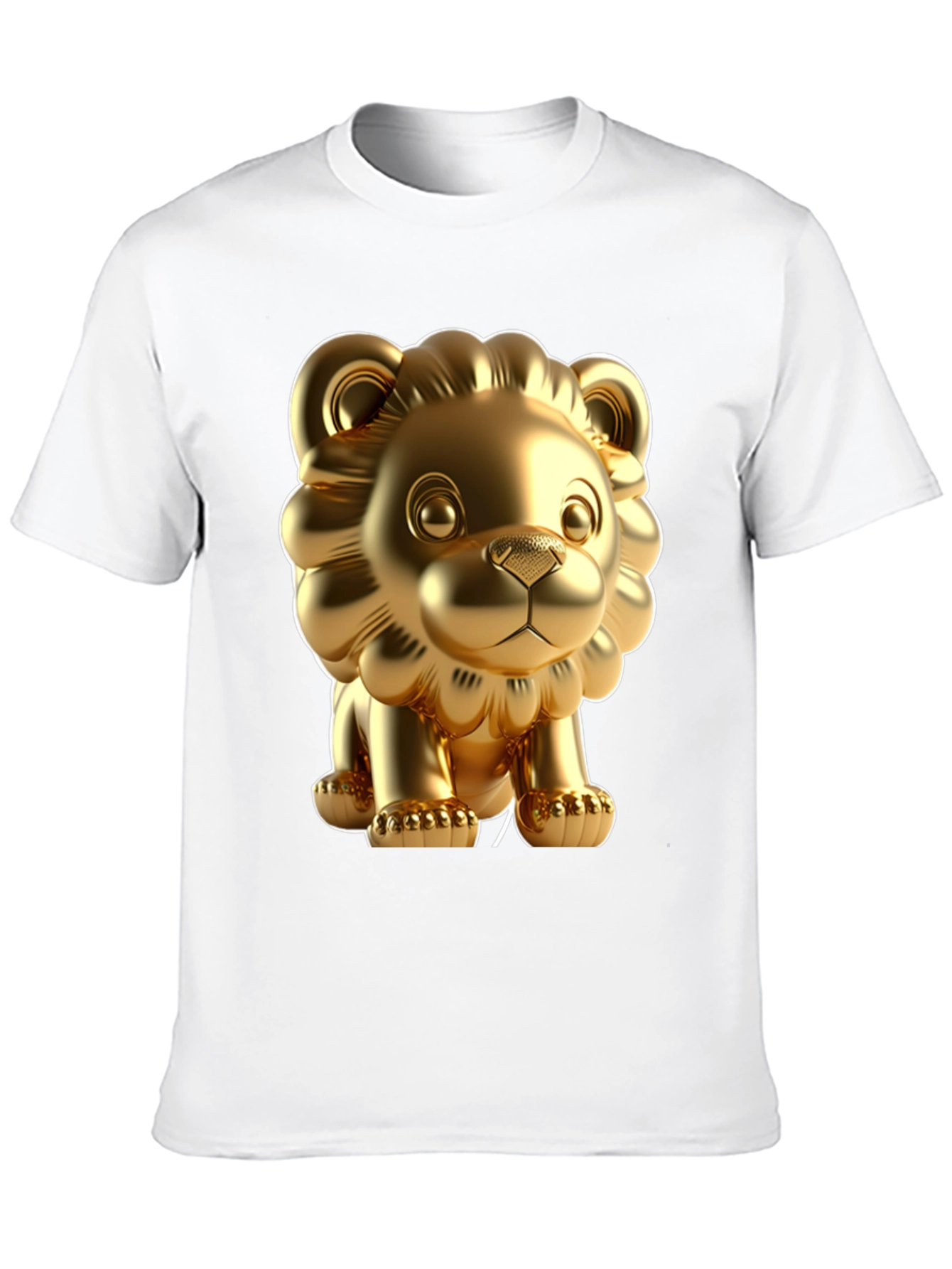 Golden Lion Graphic Tee - Bold Style Soft Fabric