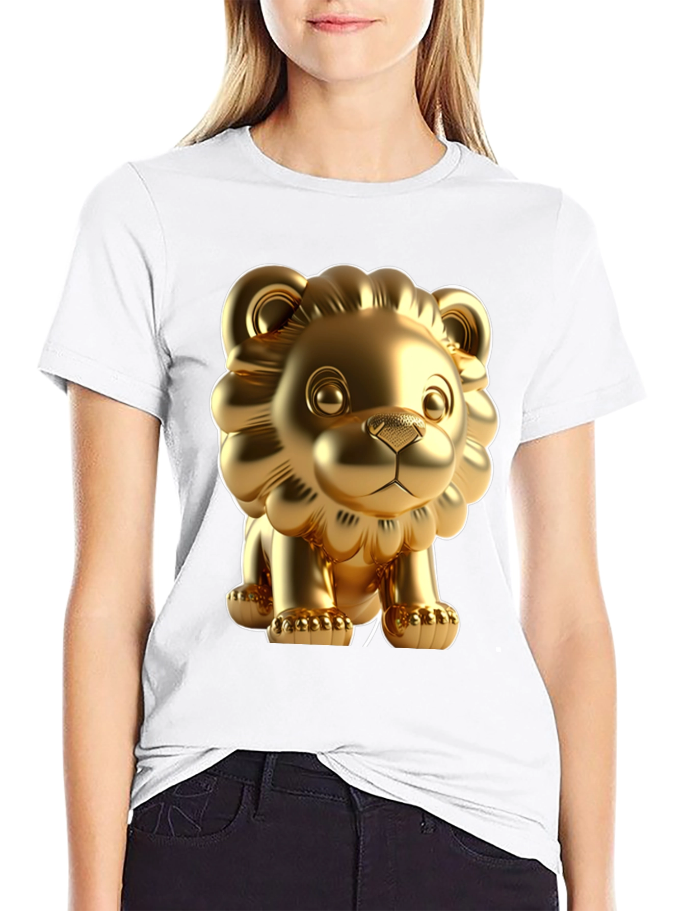 Golden Lion Graphic Tee - Bold Style Soft Fabric