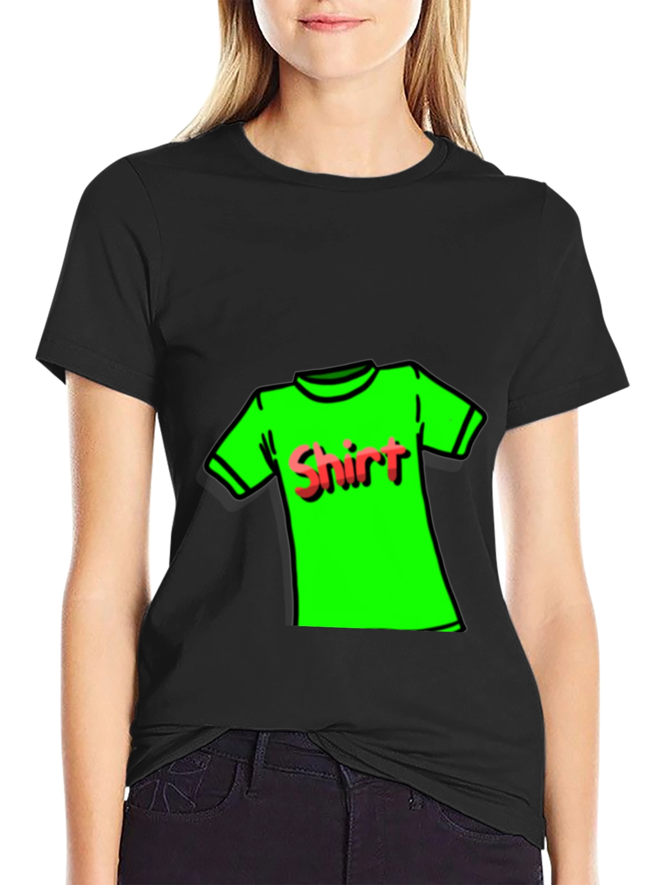 Novelty T-Shirt: Neon Green Shirt Design