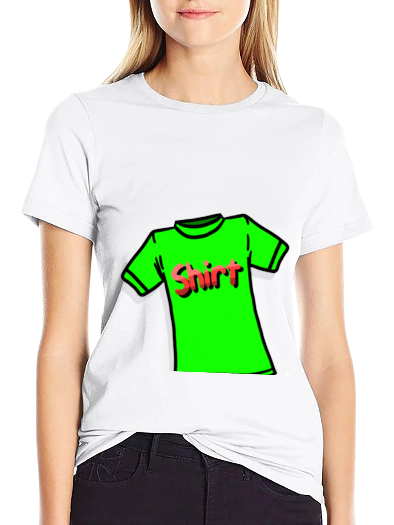Novelty T-Shirt: Neon Green Shirt Design
