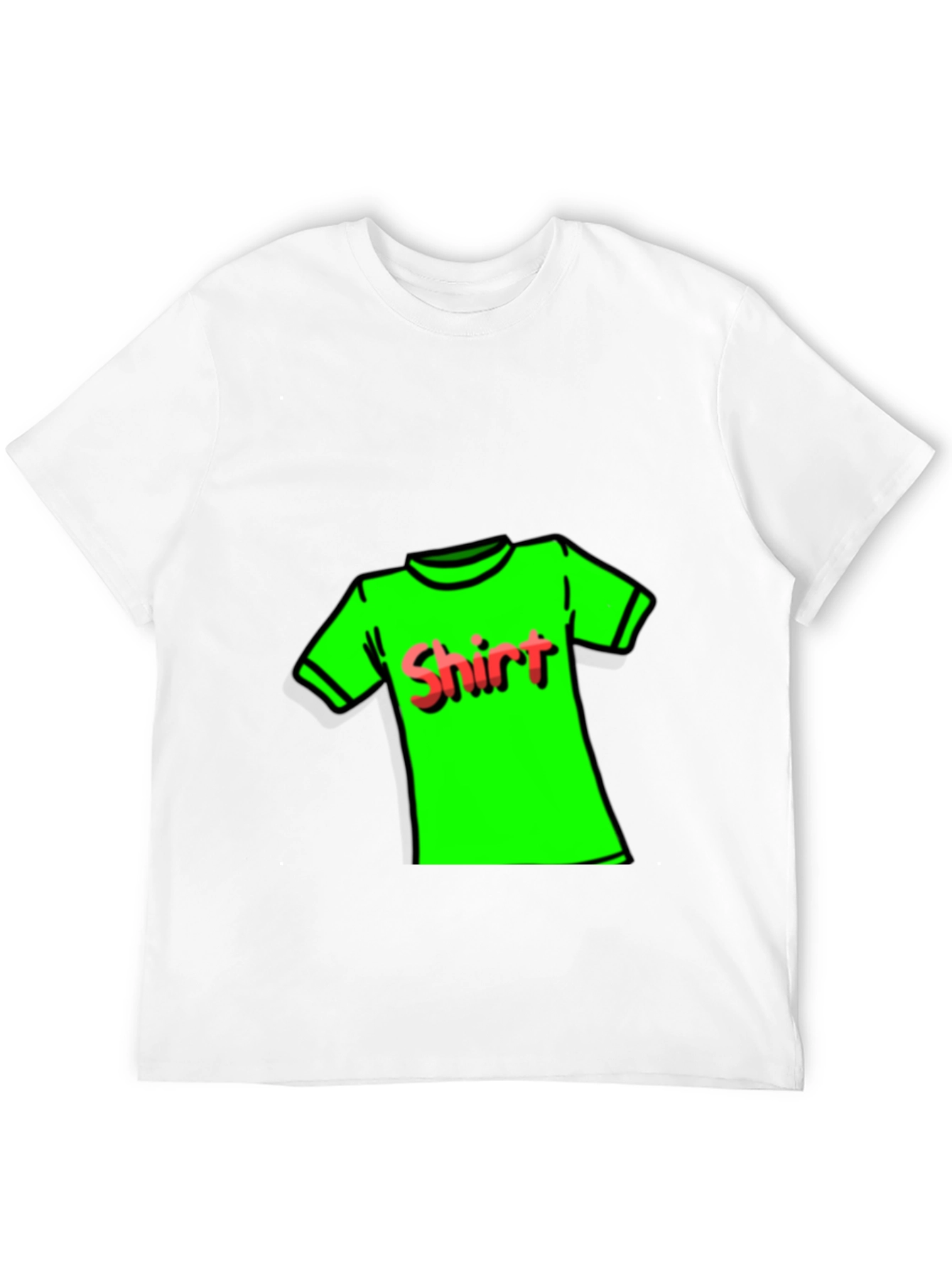 Novelty T-Shirt: Neon Green Shirt Design