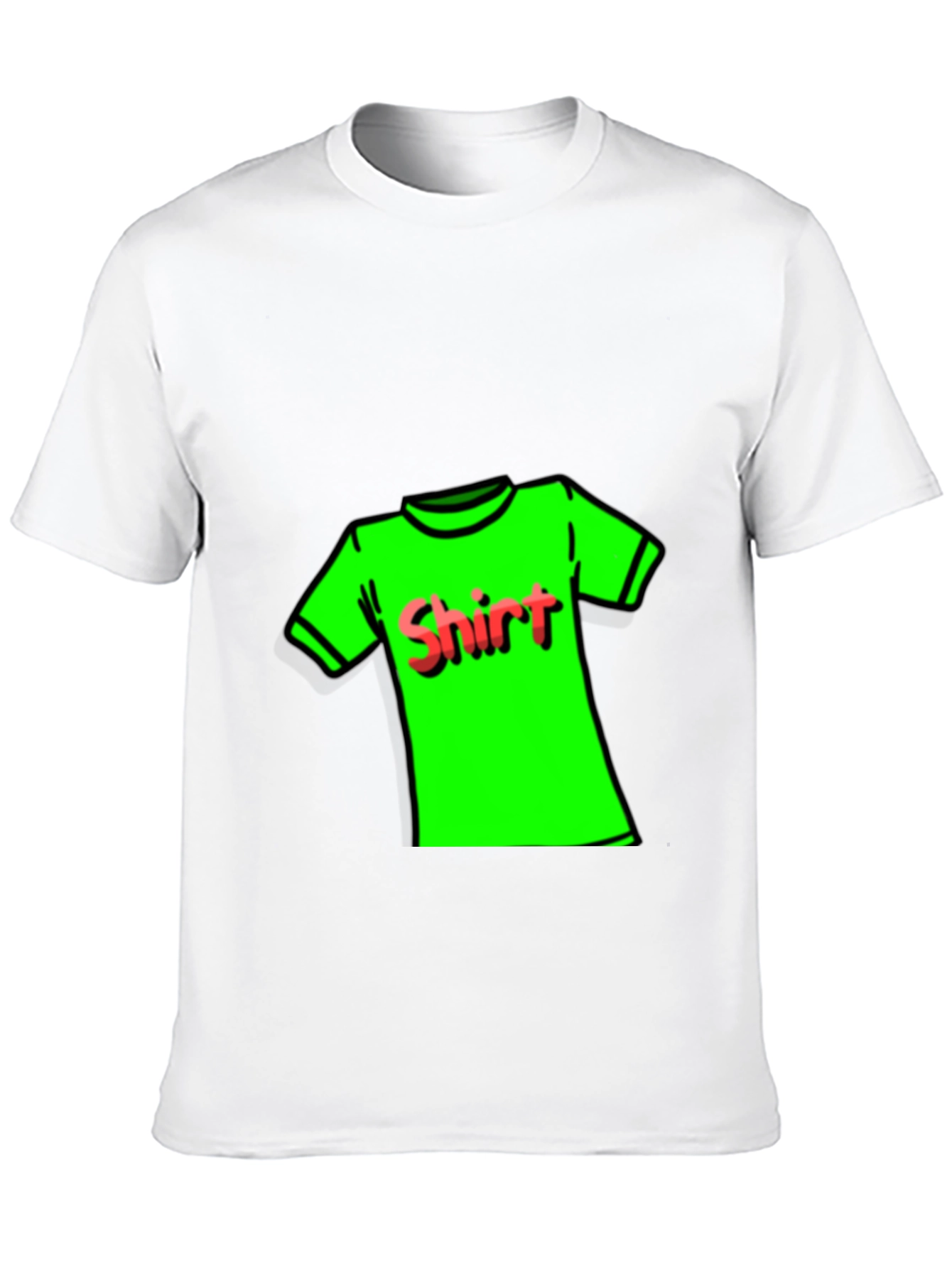 Novelty T-Shirt: Neon Green Shirt Design