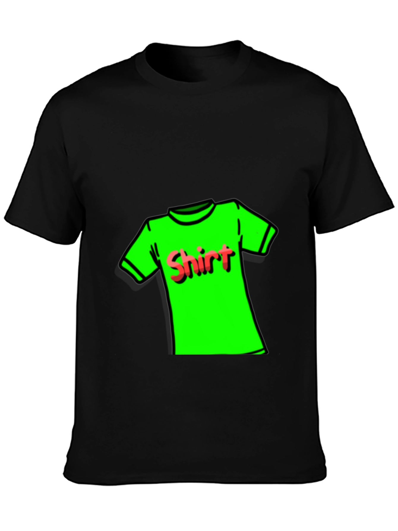 Novelty T-Shirt: Neon Green Shirt Design