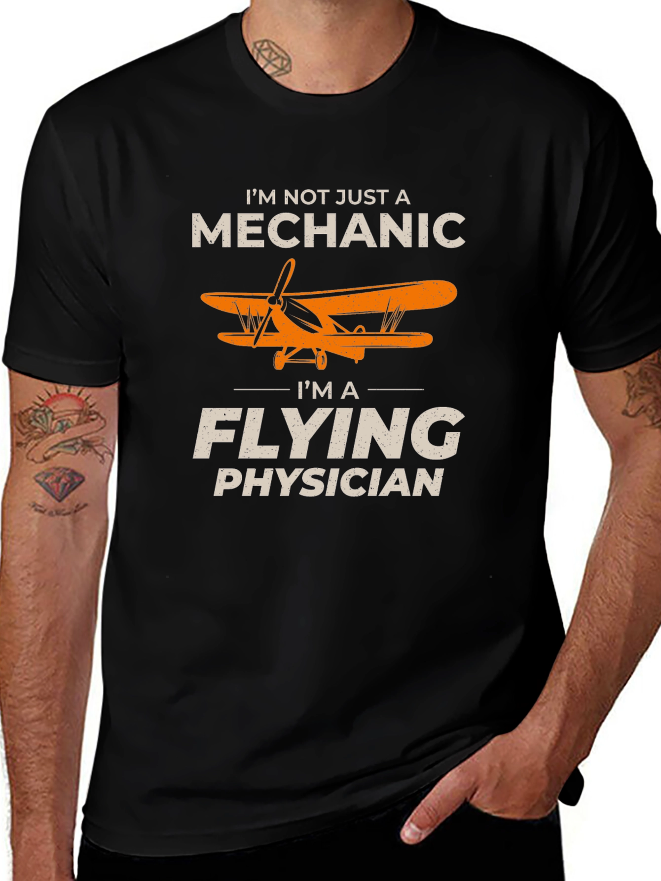 Flying Physician T-Shirt Aviation Doctor Tee