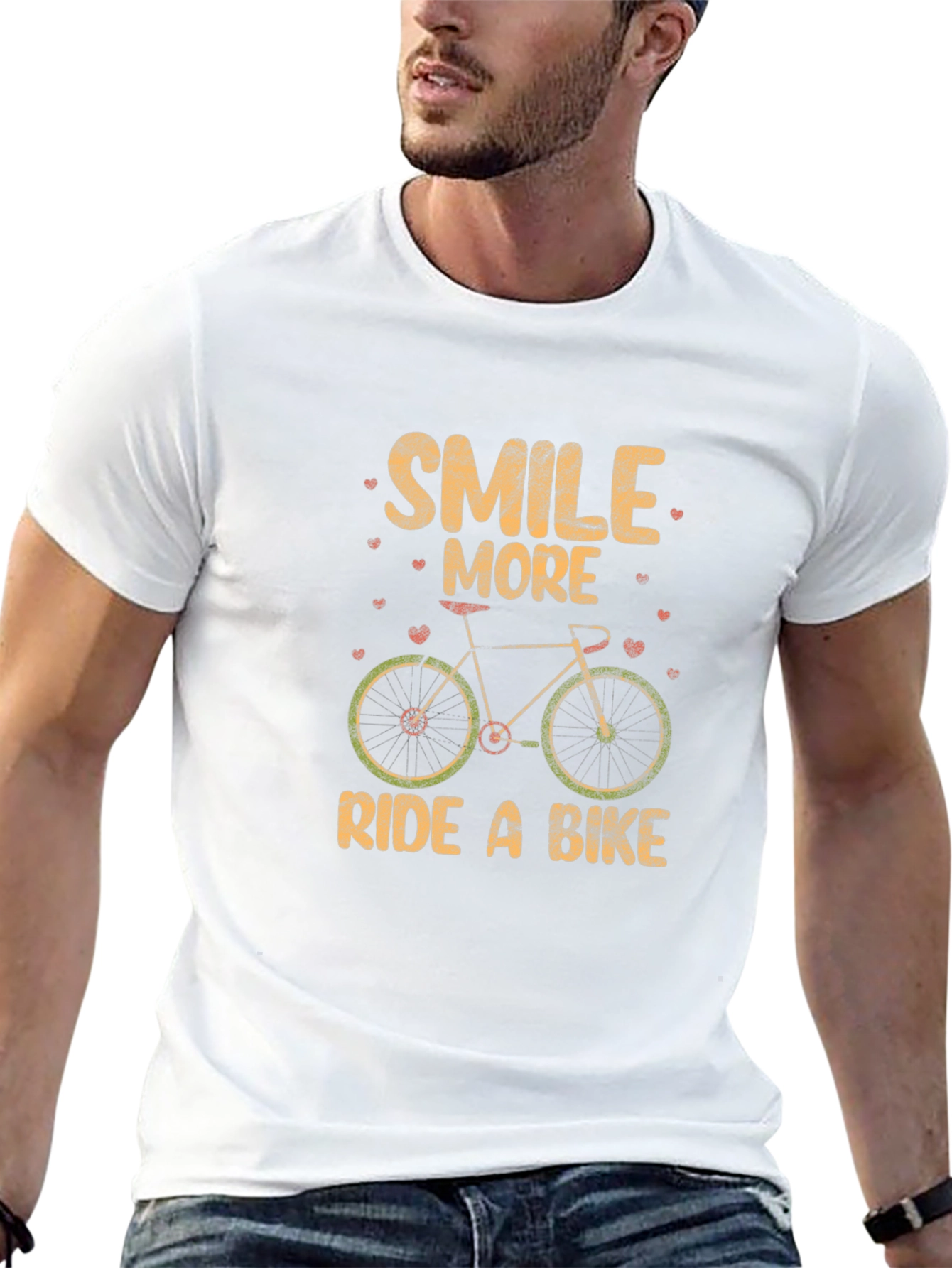 Smile More Ride a Bike Graphic Tee