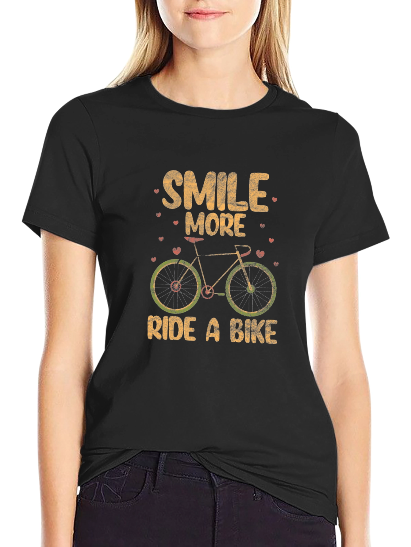Smile More Ride a Bike Graphic Tee