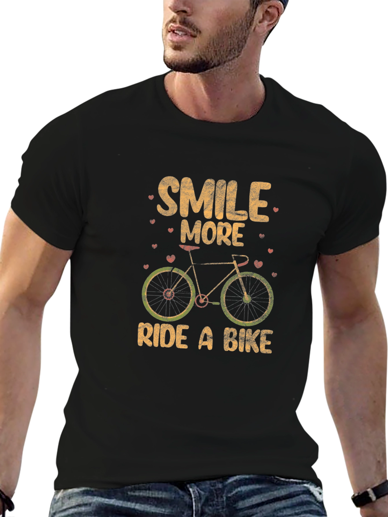 Smile More Ride a Bike Graphic Tee