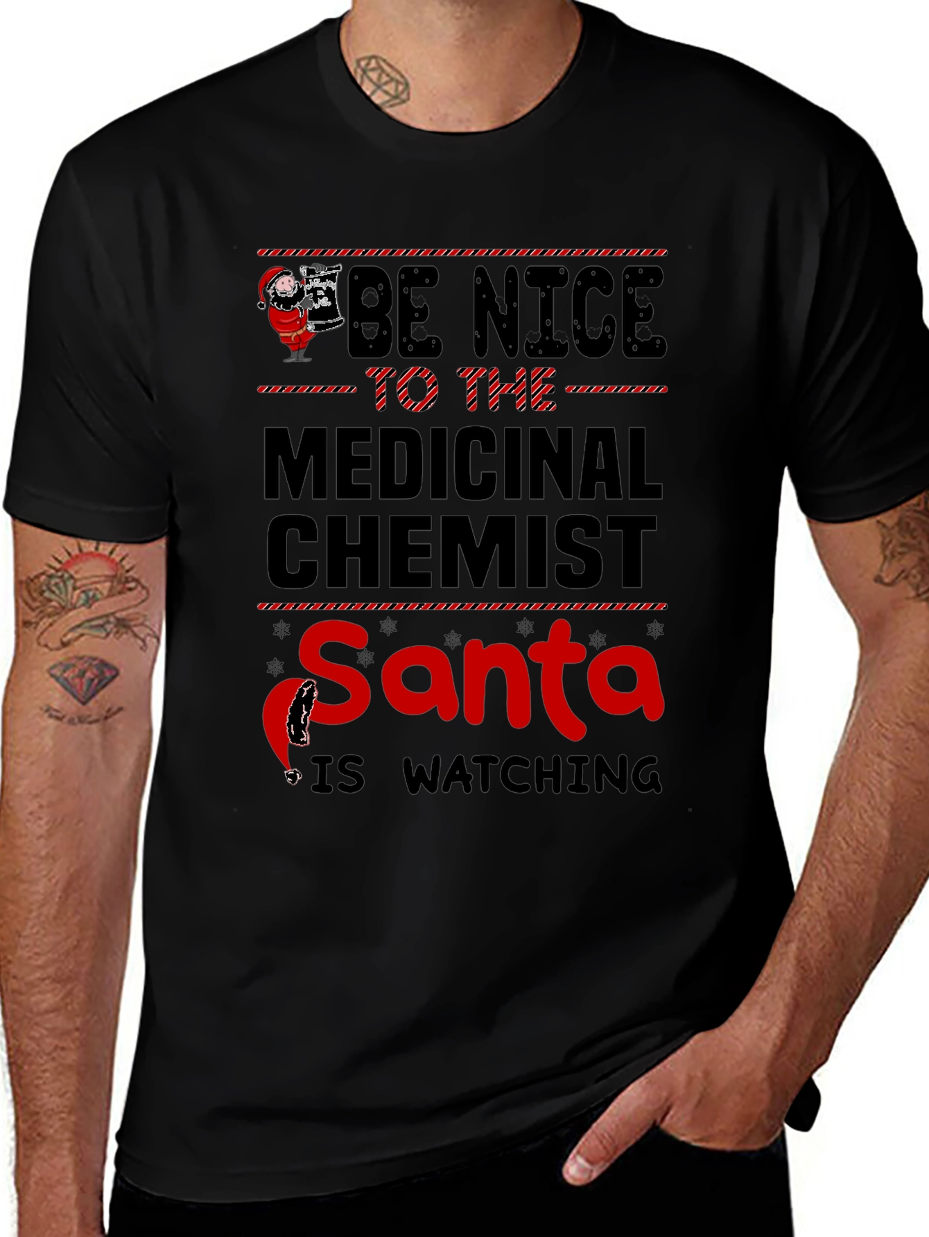 Medicinal Chemist Santa Christmas T-Shirt