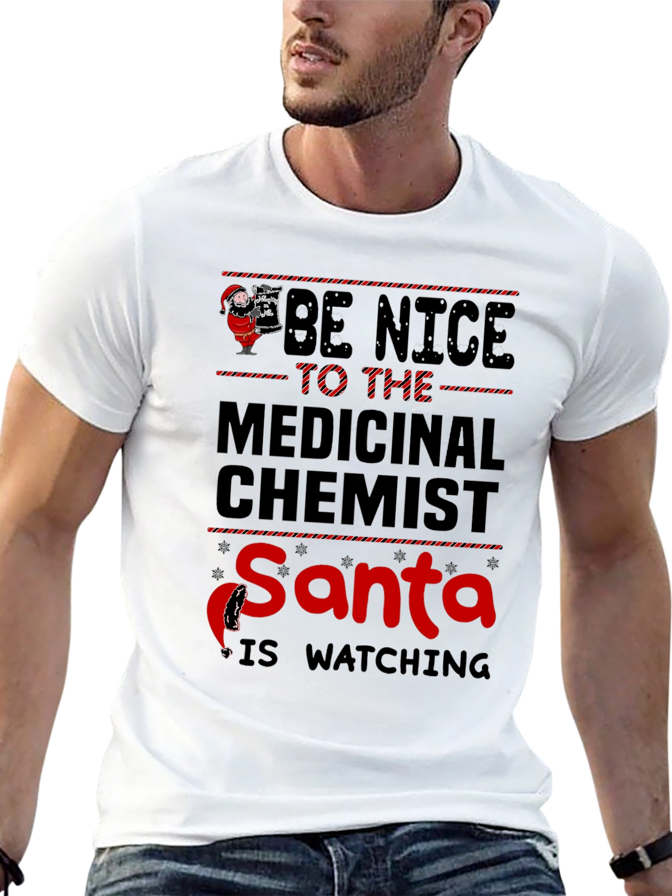 Medicinal Chemist Santa Christmas T-Shirt