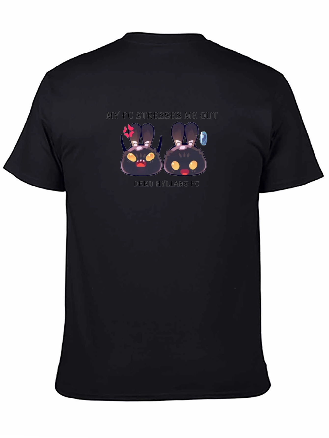 My FC Stresses Me Out Black Tee