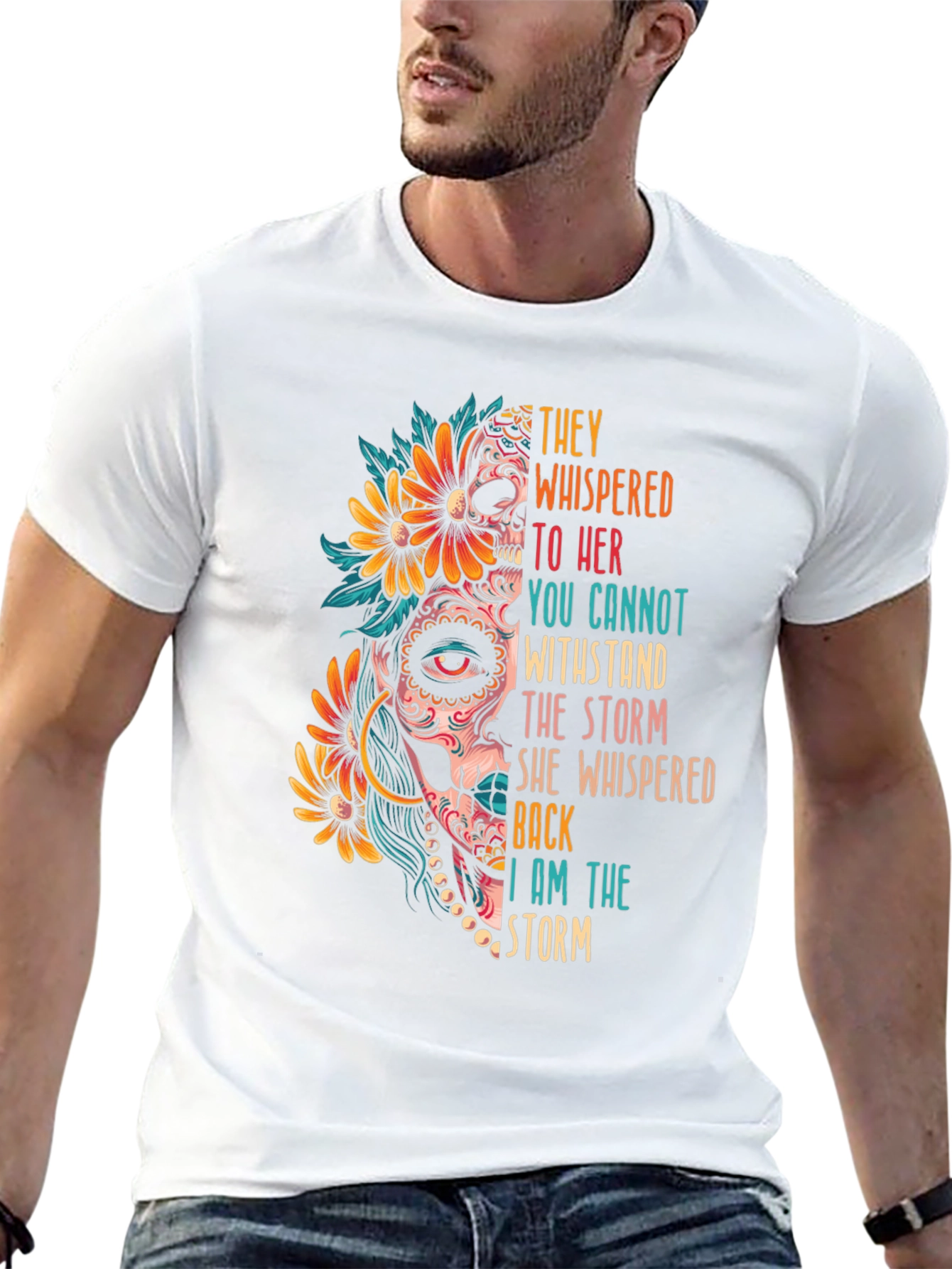 Sugar Skull “I Am the Storm” Graphic Tee