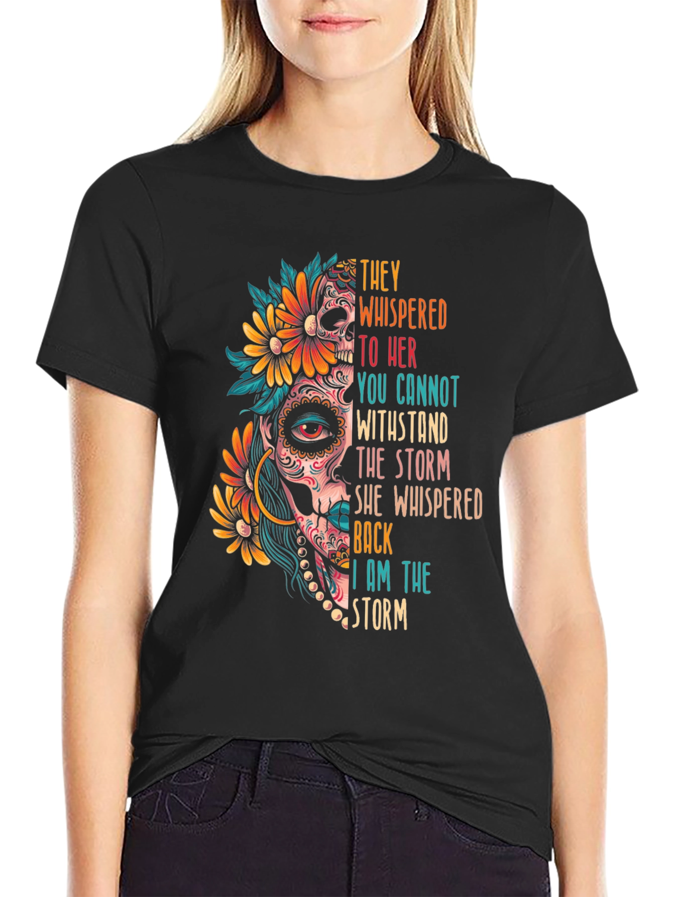 Sugar Skull “I Am the Storm” Graphic Tee