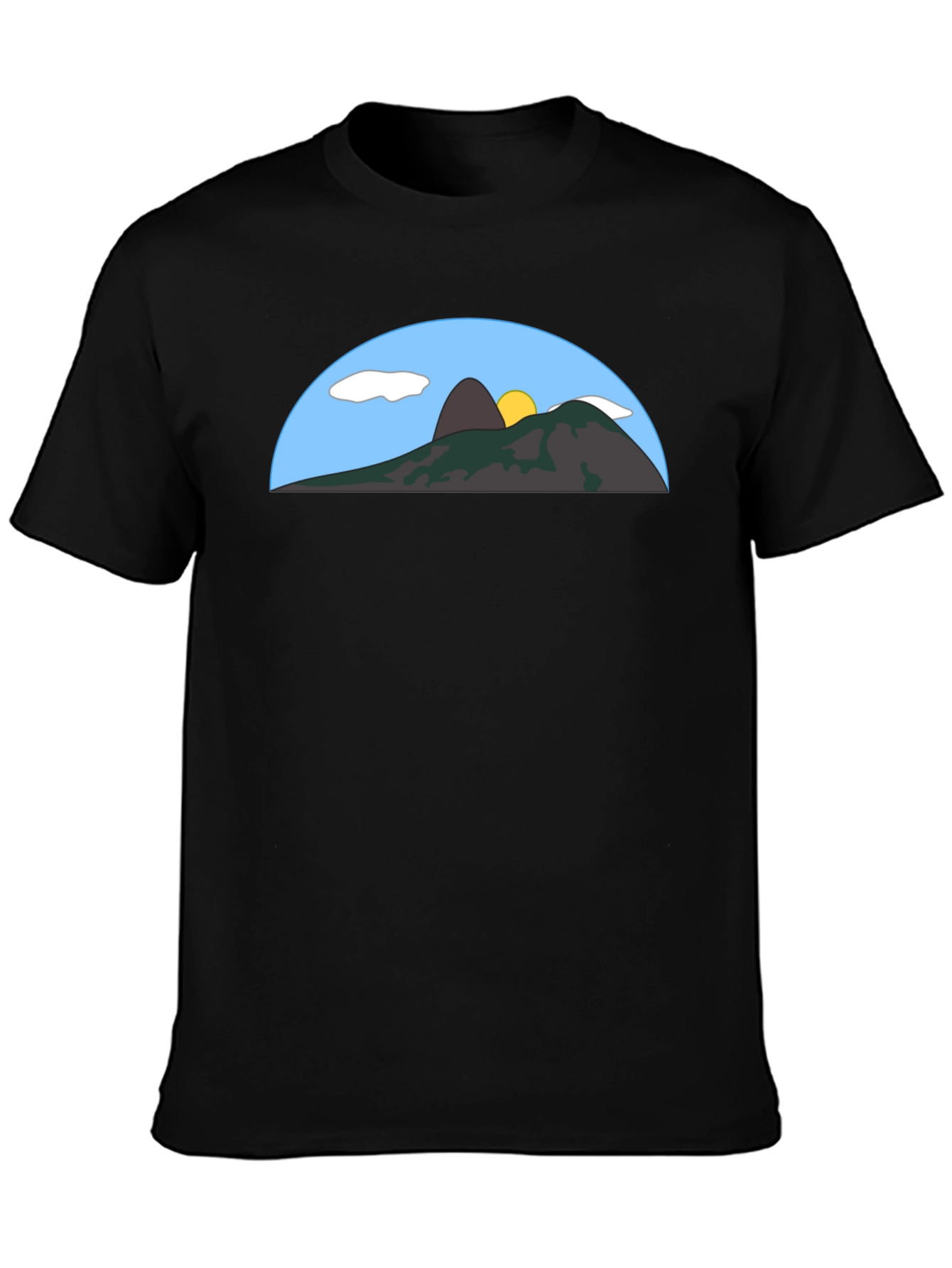 Mountain Graphic Black Tee