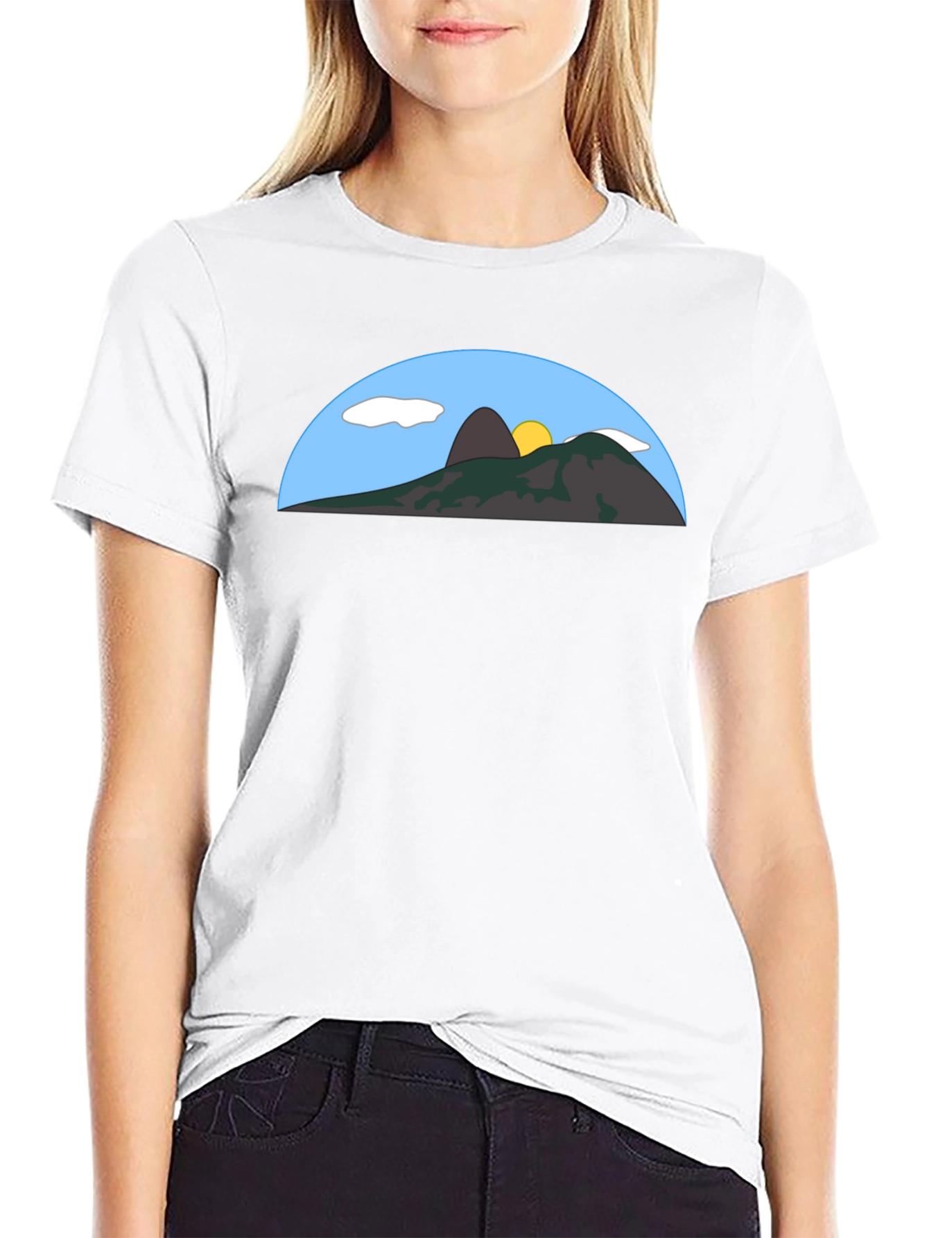 Mountain Graphic Black Tee