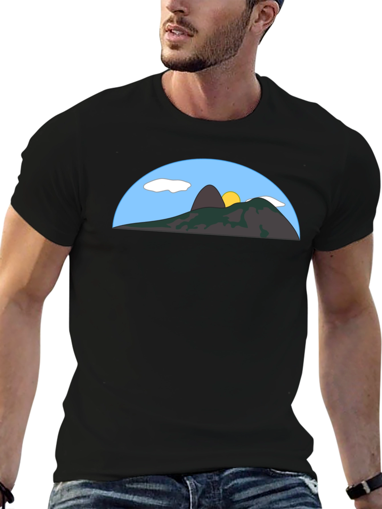 Mountain Graphic Black Tee