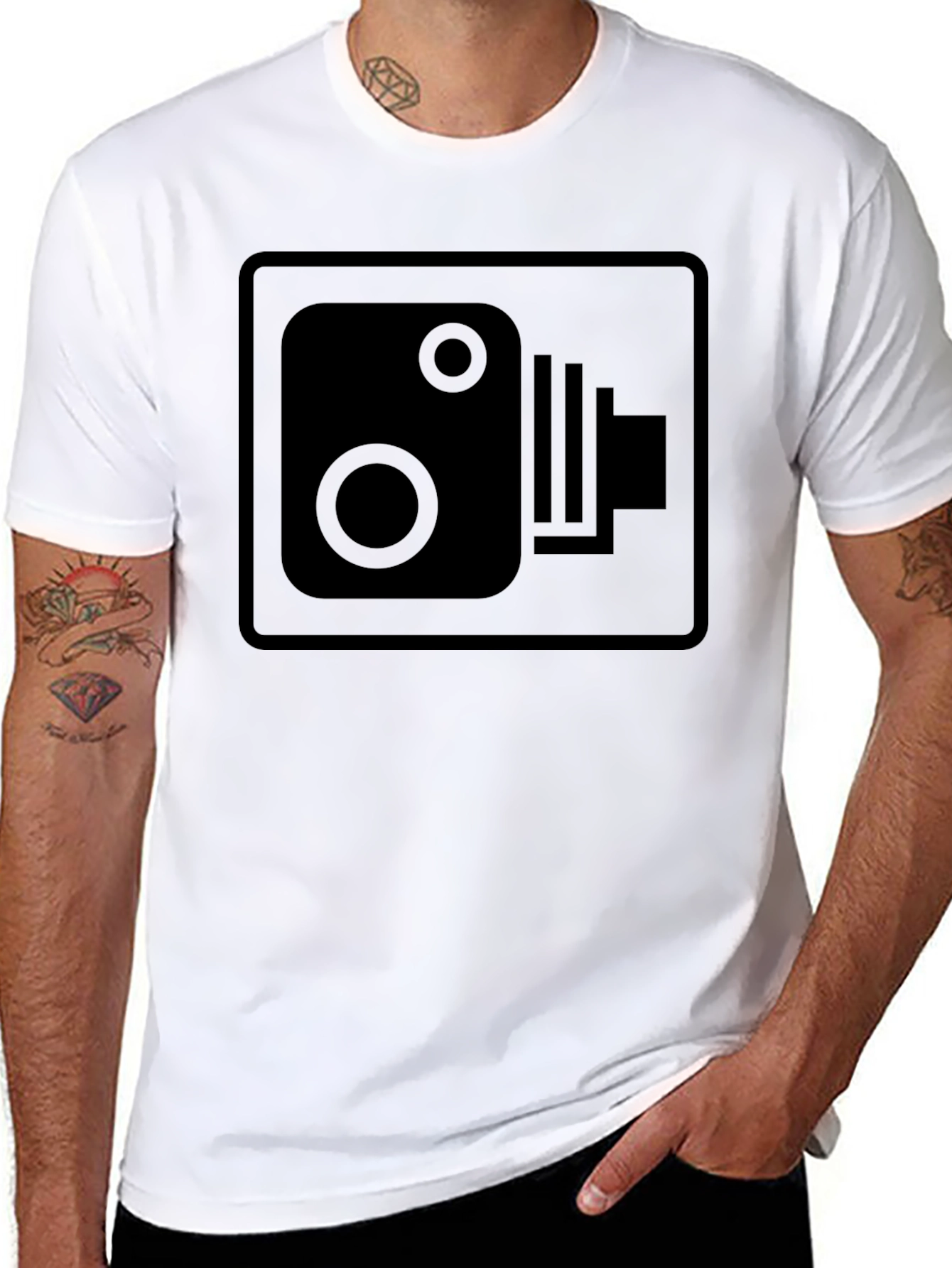 Black Speed Camera T-Shirt