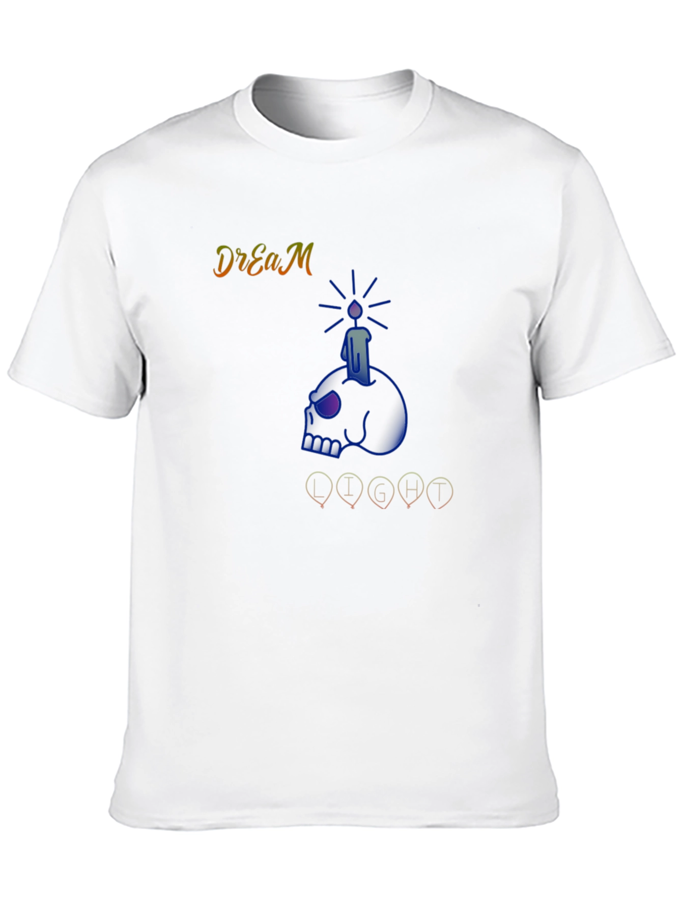 Dream Light Graphic Print Black T-Shirt