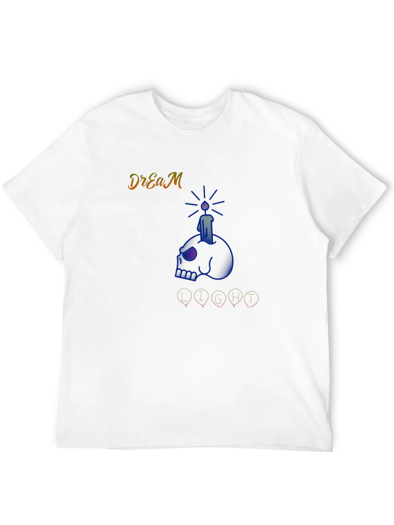 Dream Light Graphic Print Black T-Shirt
