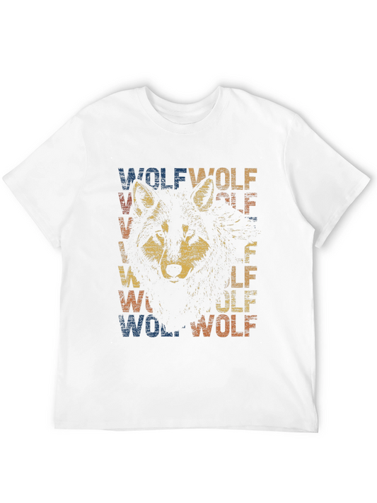 Vintage Wolf Graphic T-Shirt - Retro Style Tee
