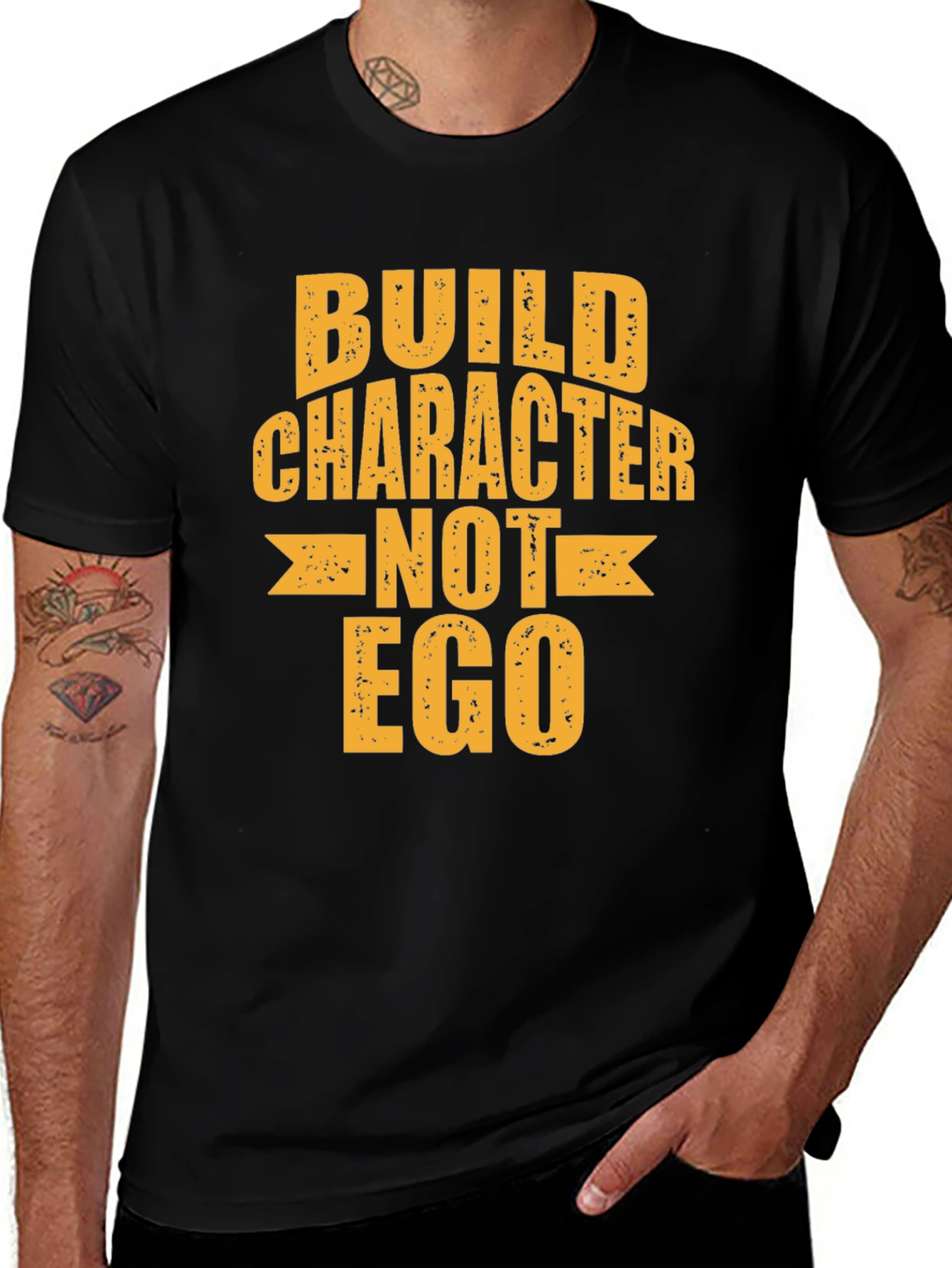 Build Character Not Ego Graphic Tee
