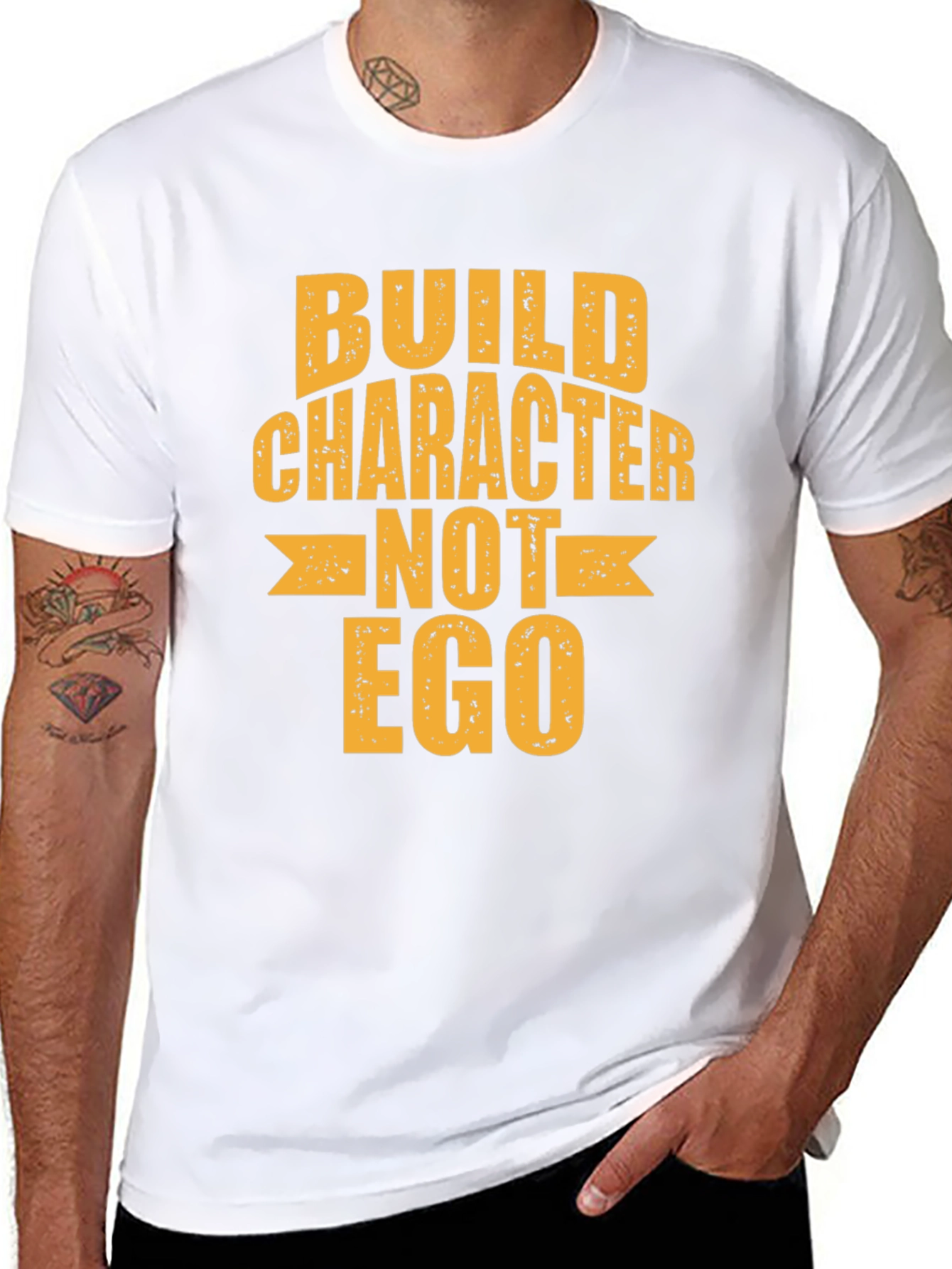 Build Character Not Ego Graphic Tee