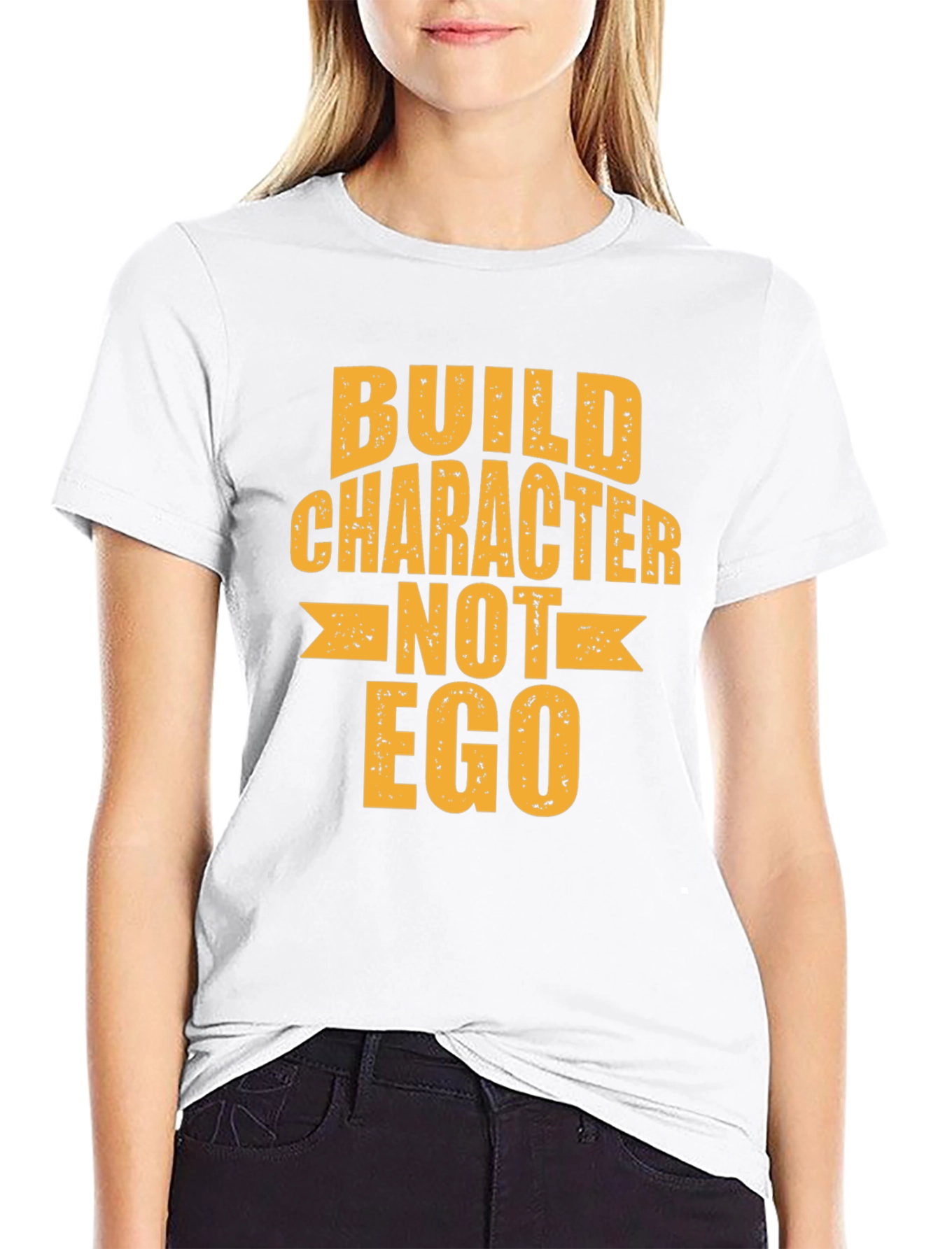 Build Character Not Ego Graphic Tee