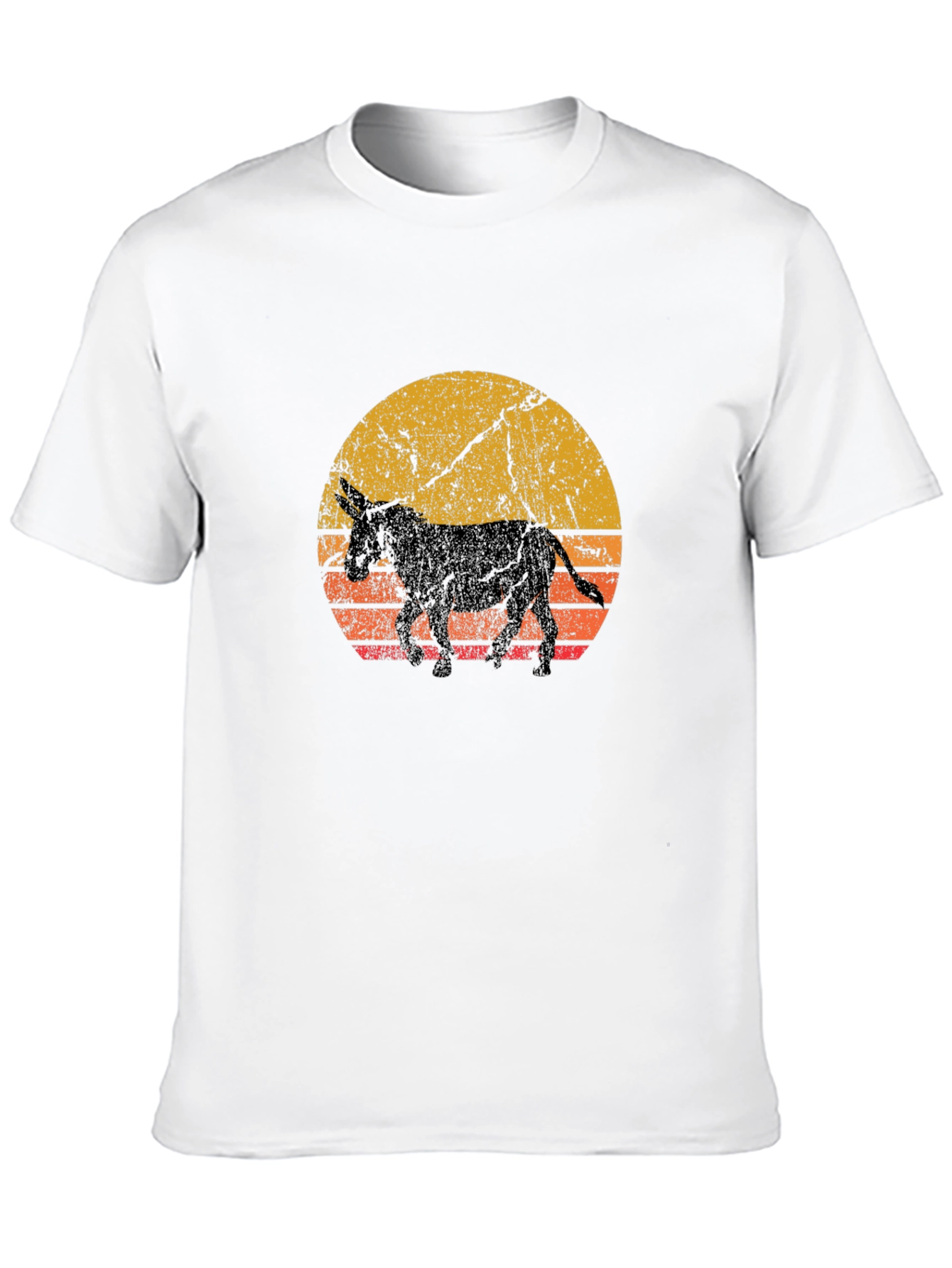 Retro Donkey Sunset Graphic Tee