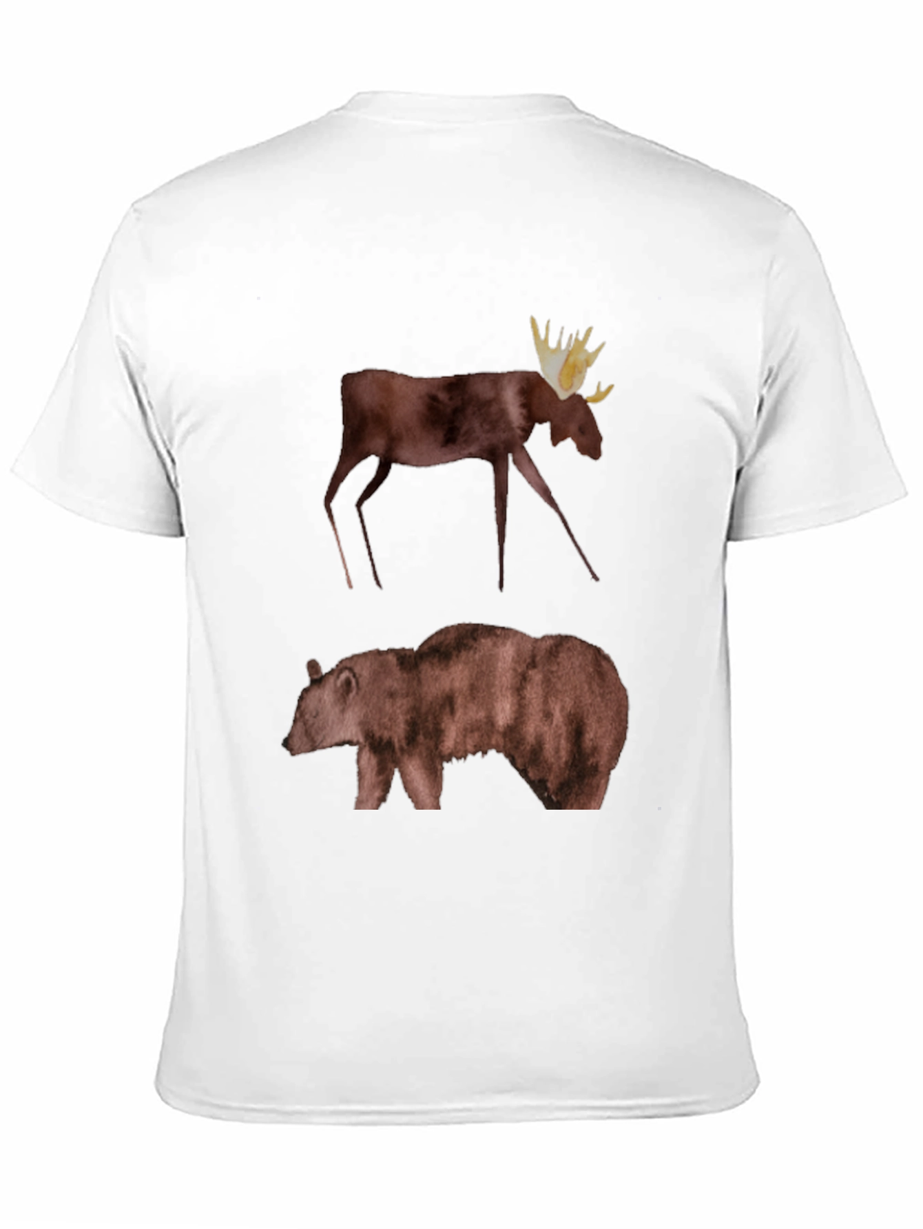 Moose & Bear Graphic Tee - Black