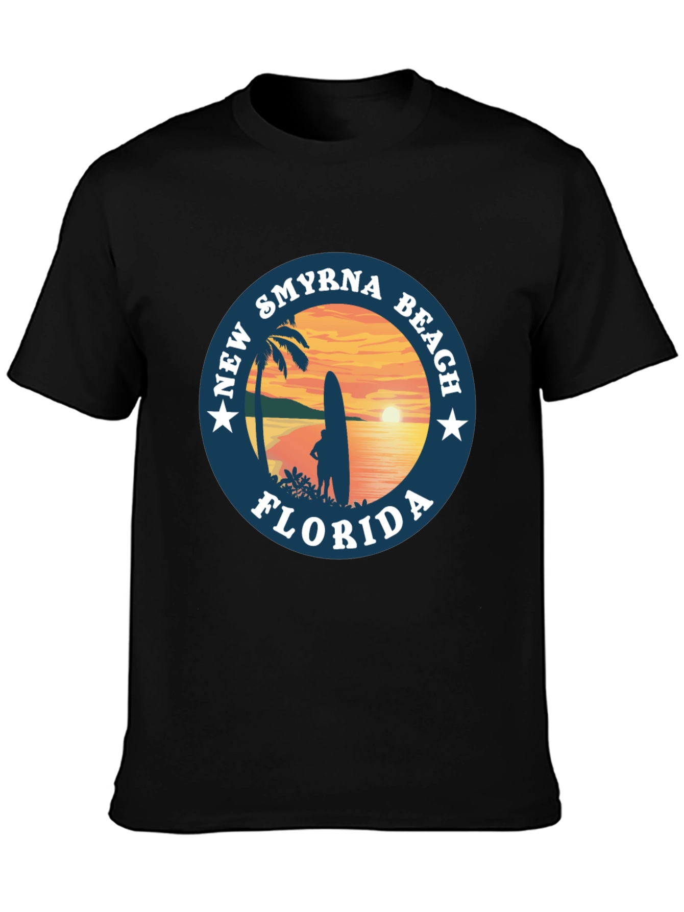 New Smyrna Beach Florida T-Shirt Surf Design