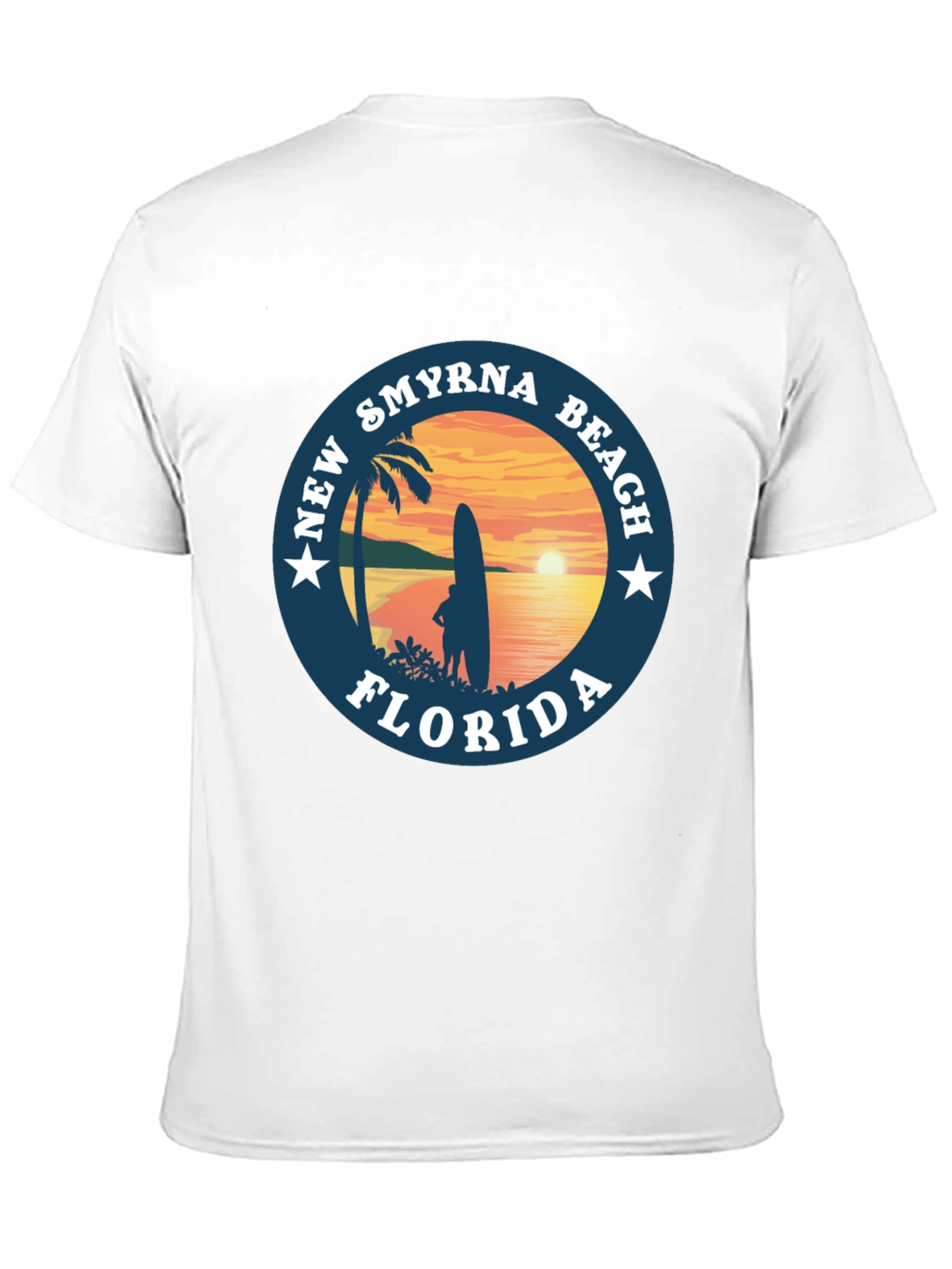 New Smyrna Beach Florida T-Shirt Surf Design