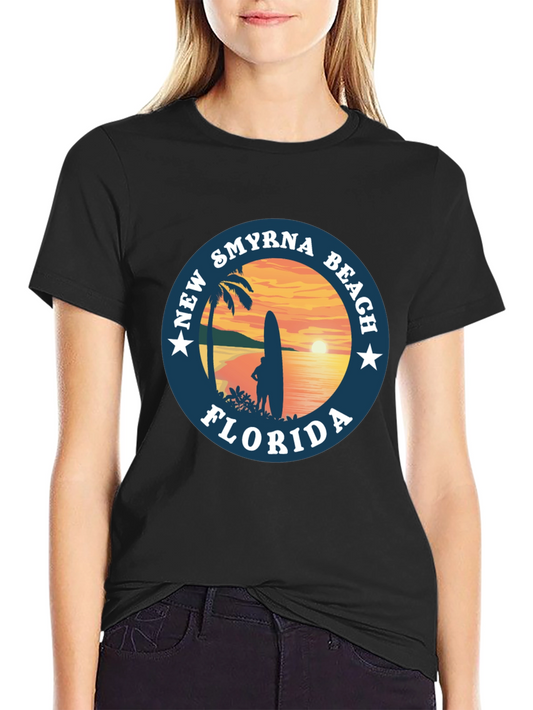 New Smyrna Beach Florida T-Shirt Surf Design