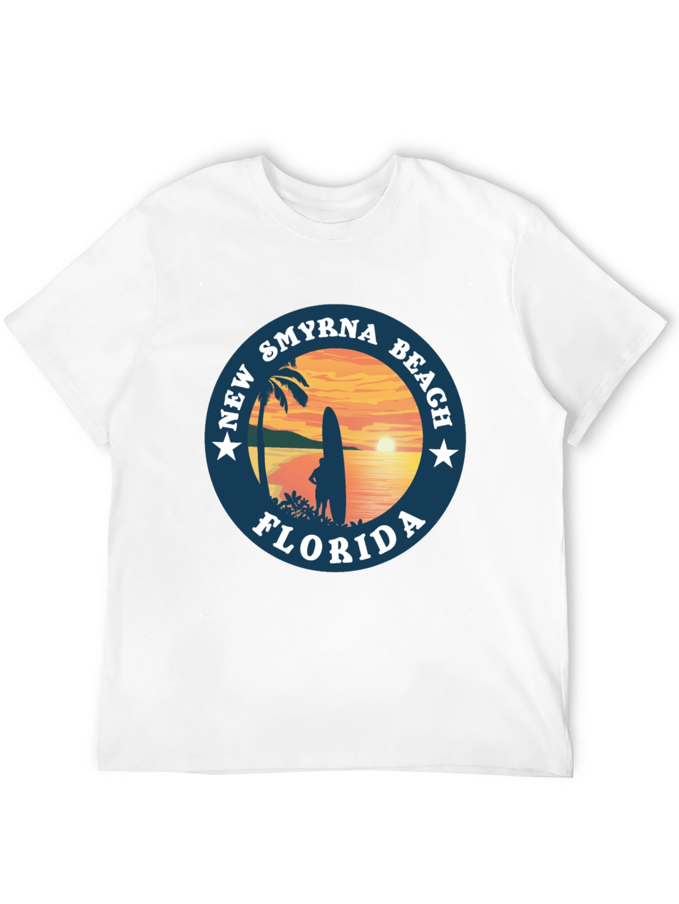 New Smyrna Beach Florida T-Shirt Surf Design