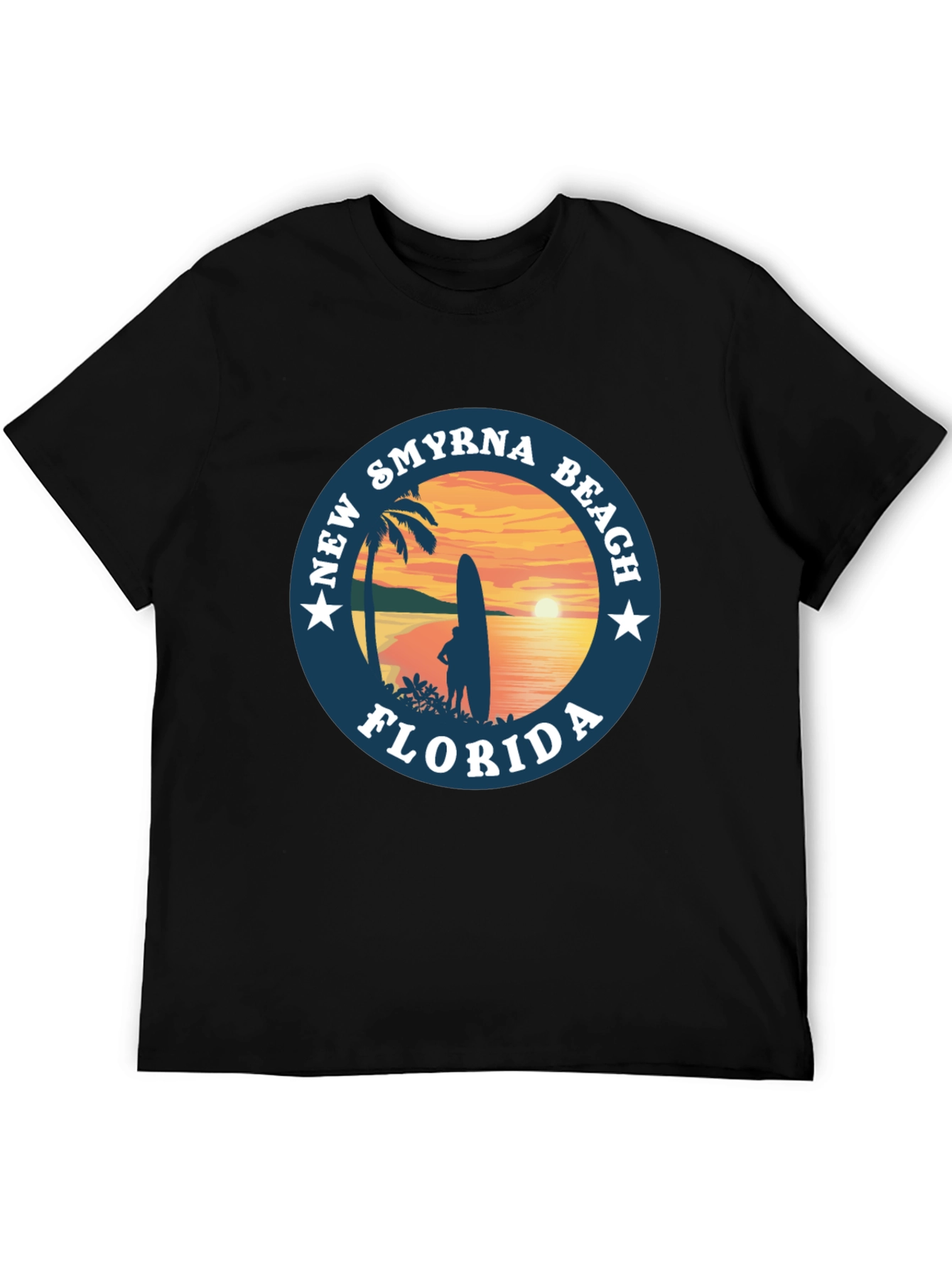 New Smyrna Beach Florida T-Shirt Surf Design