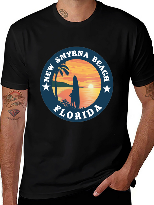New Smyrna Beach Florida T-Shirt Surf Design