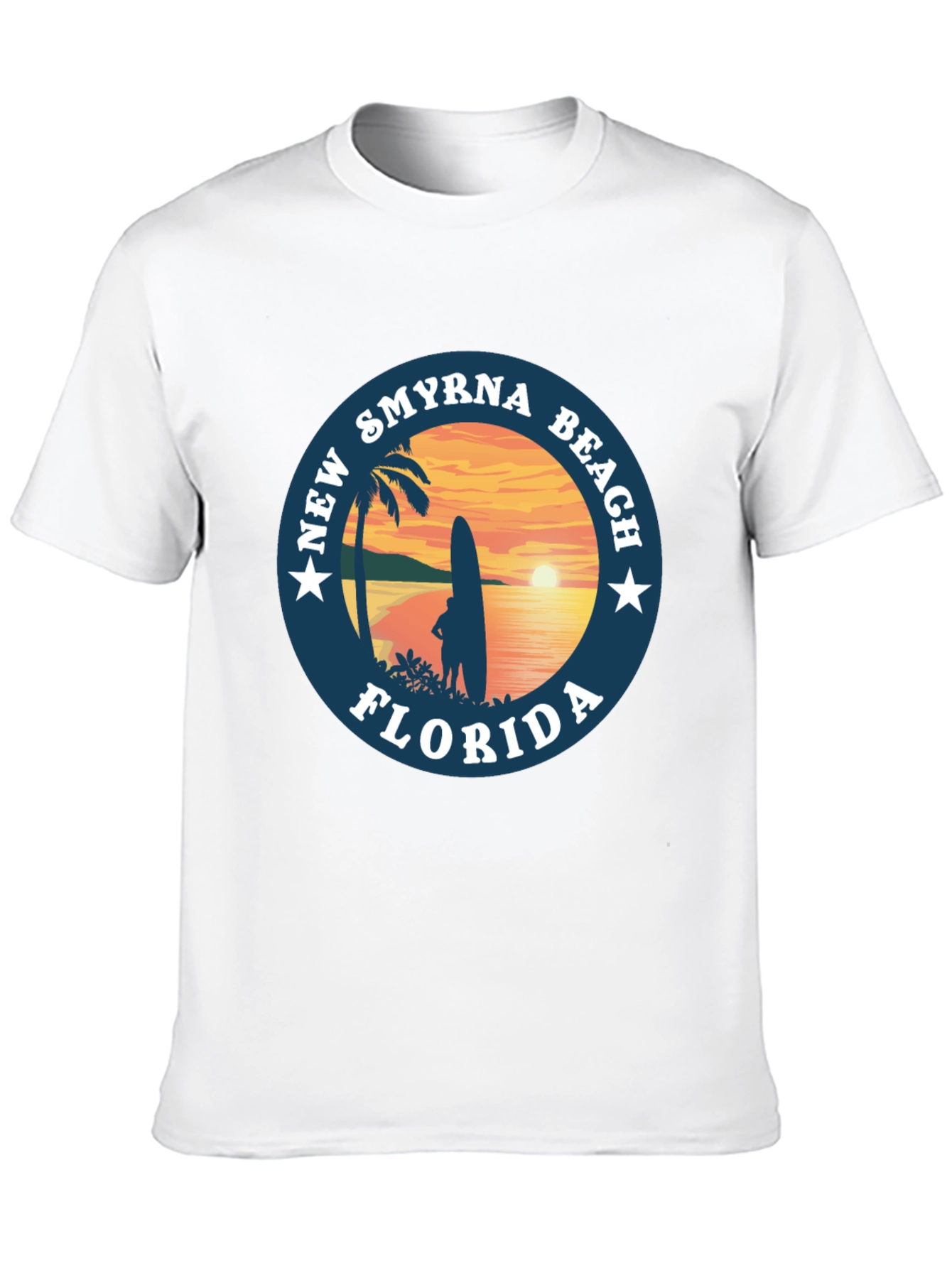 New Smyrna Beach Florida T-Shirt Surf Design