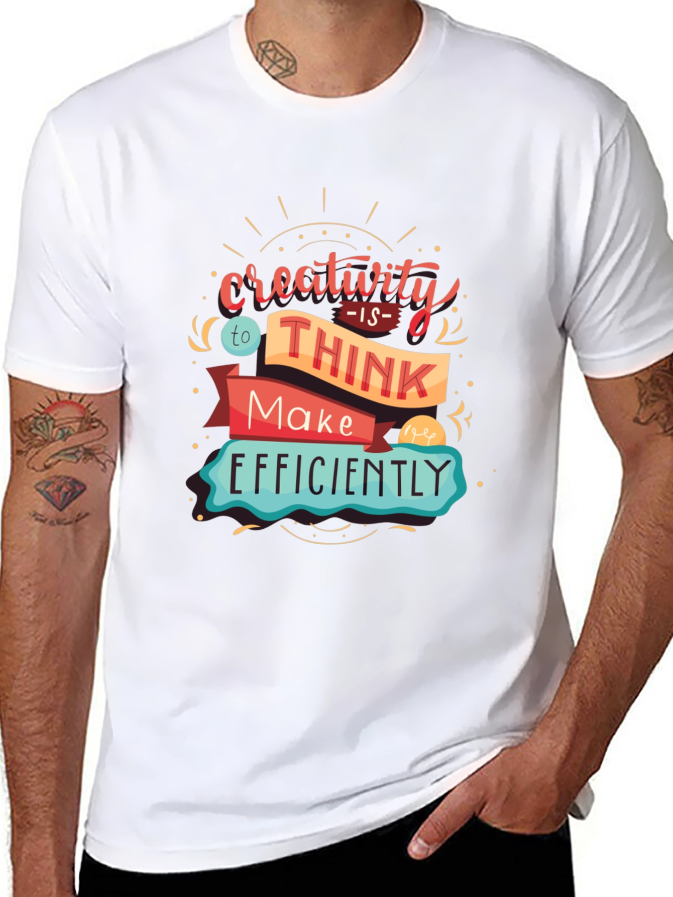 Creativity Graphic T-Shirt - Think & Make Efficiently