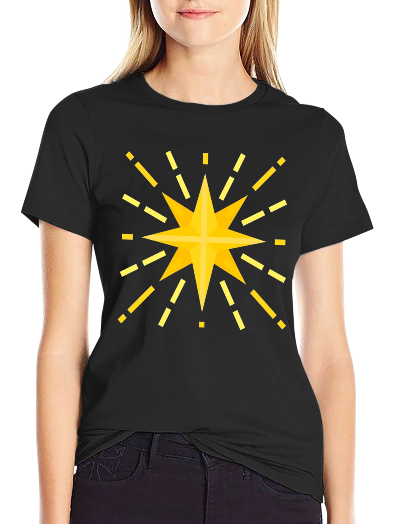 Radiant Star Graphic Tee - Mens Black T-Shirt